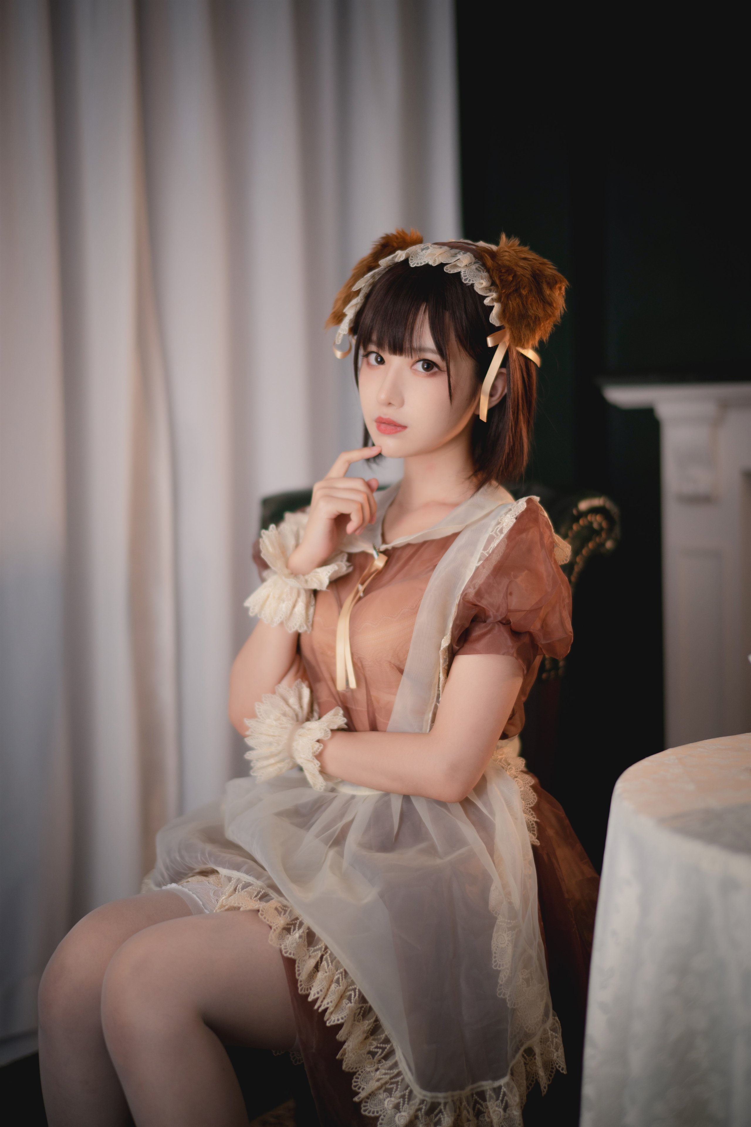 シカ小鹿鹿] 透明メイド