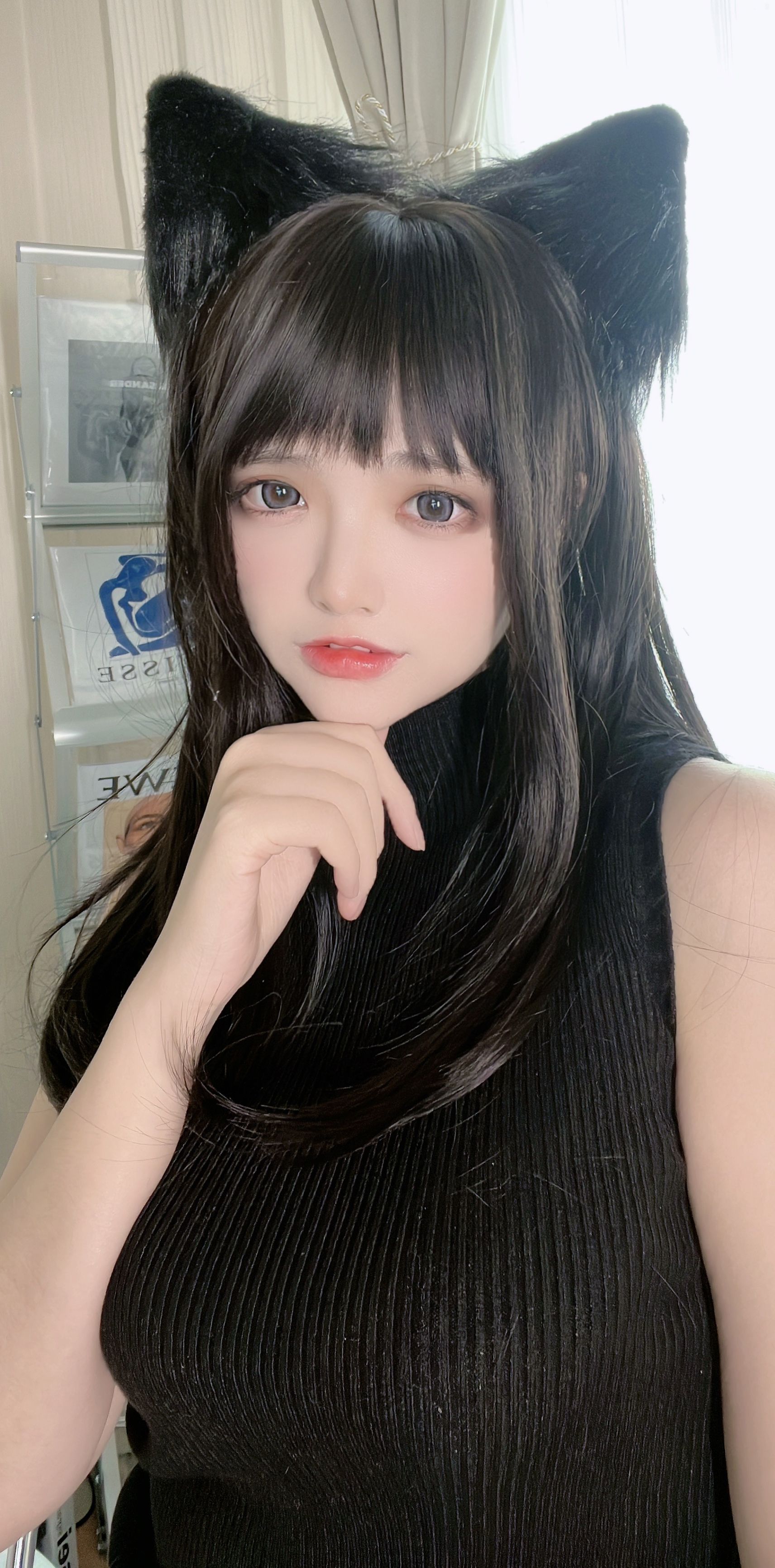 Phong Mèo SS - Áo len đen