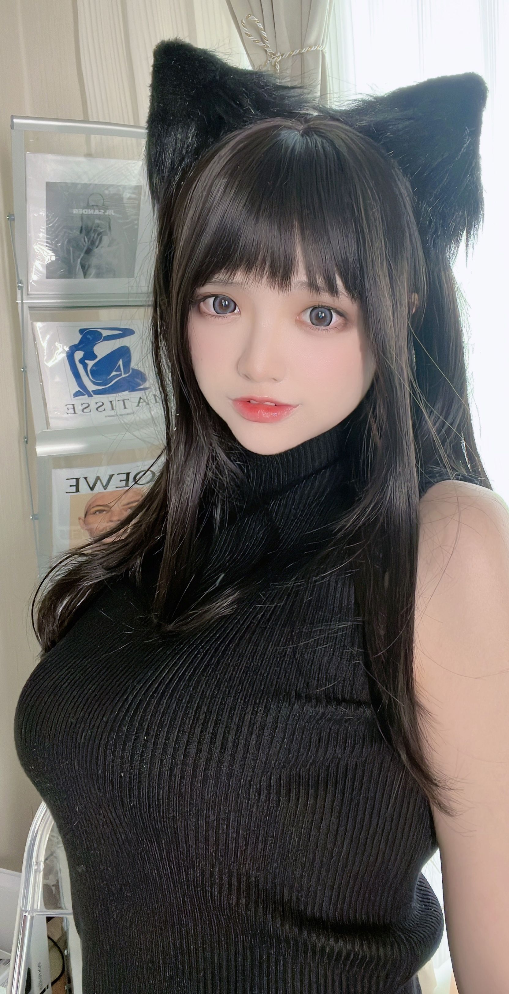Phong Mèo SS - Áo len đen