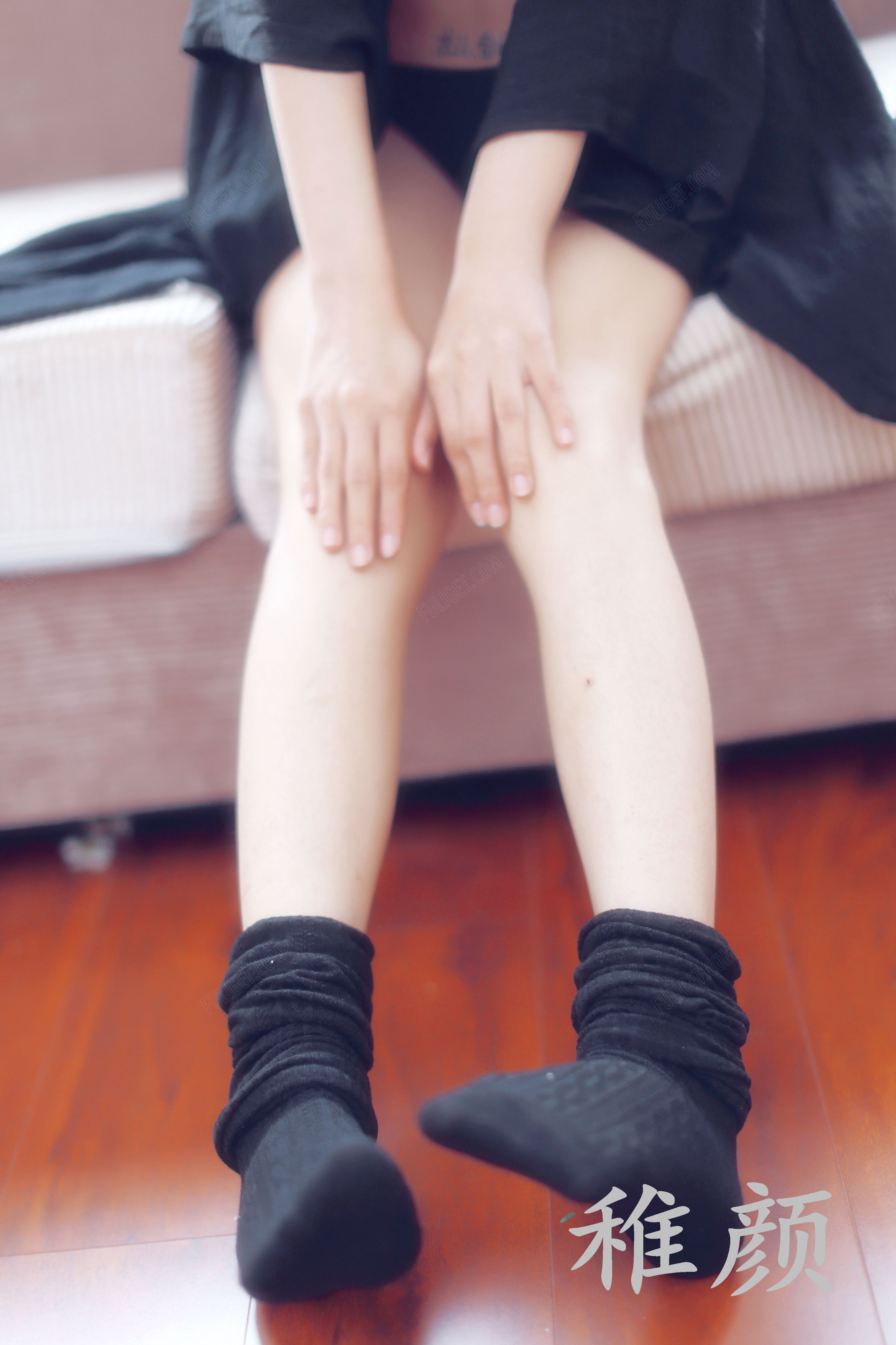 Zhiyan Jiang - Black and White Socks