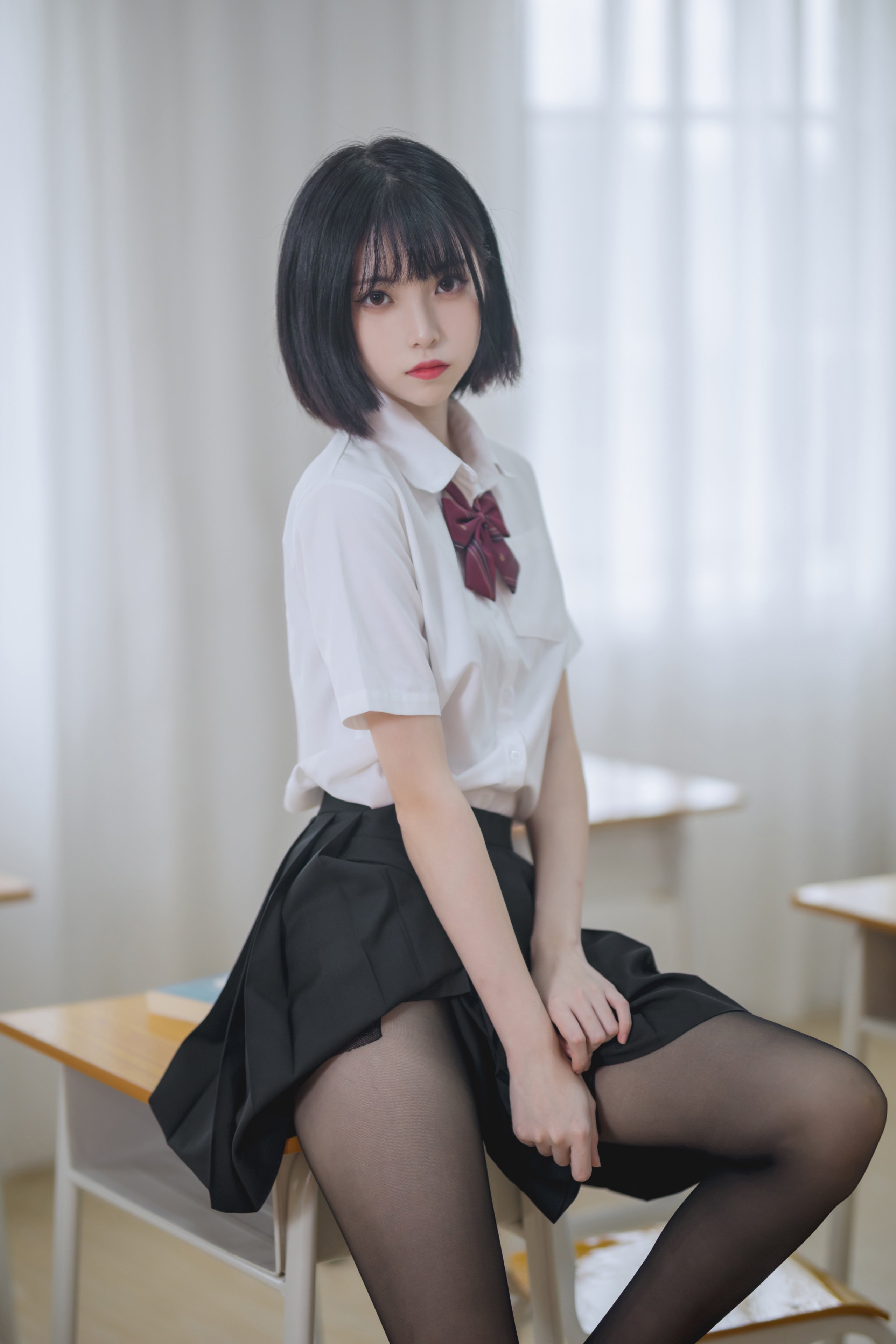 許嵐 - 教室JK黑絲