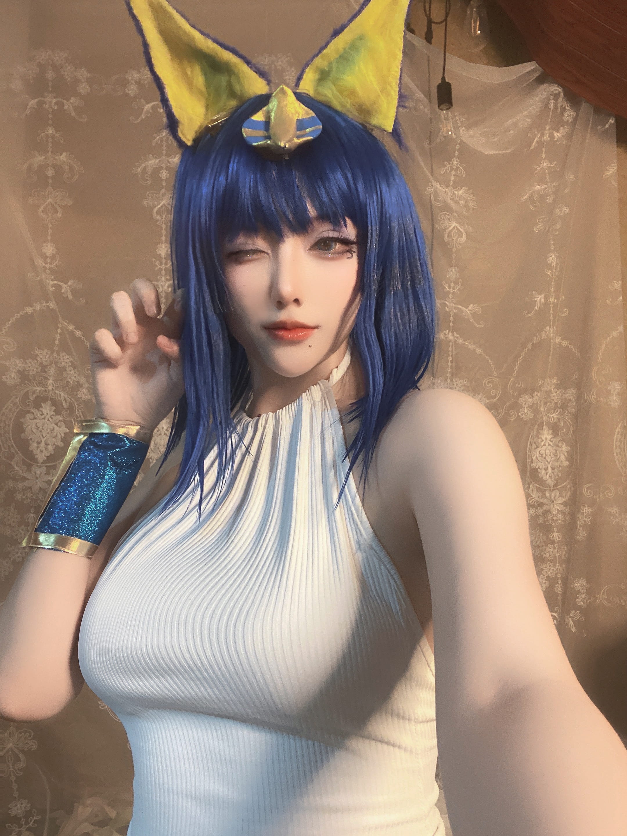 Cheese Block Will Mèo Ai Cập Cosplay