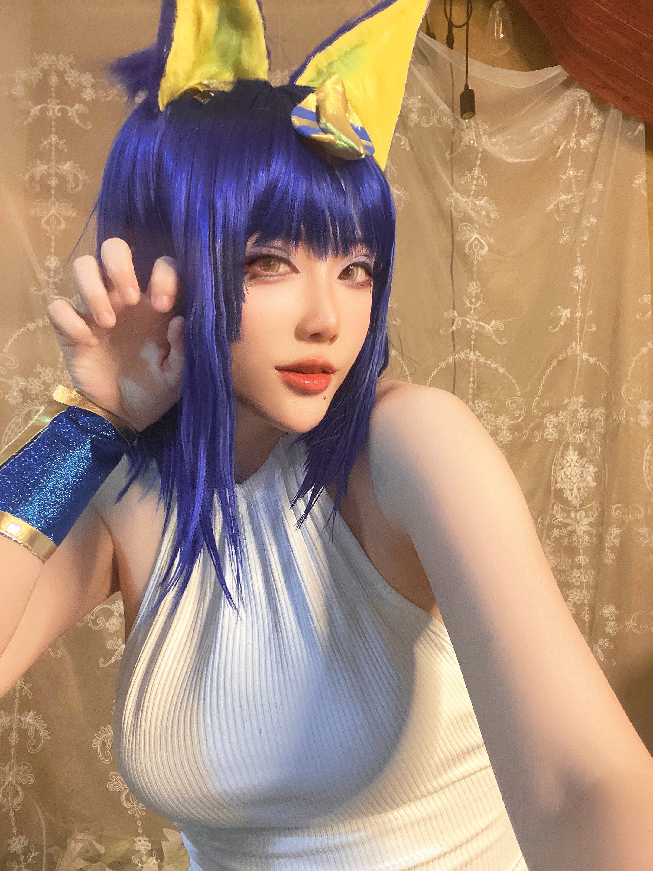 Cheese Block Will Mèo Ai Cập Cosplay