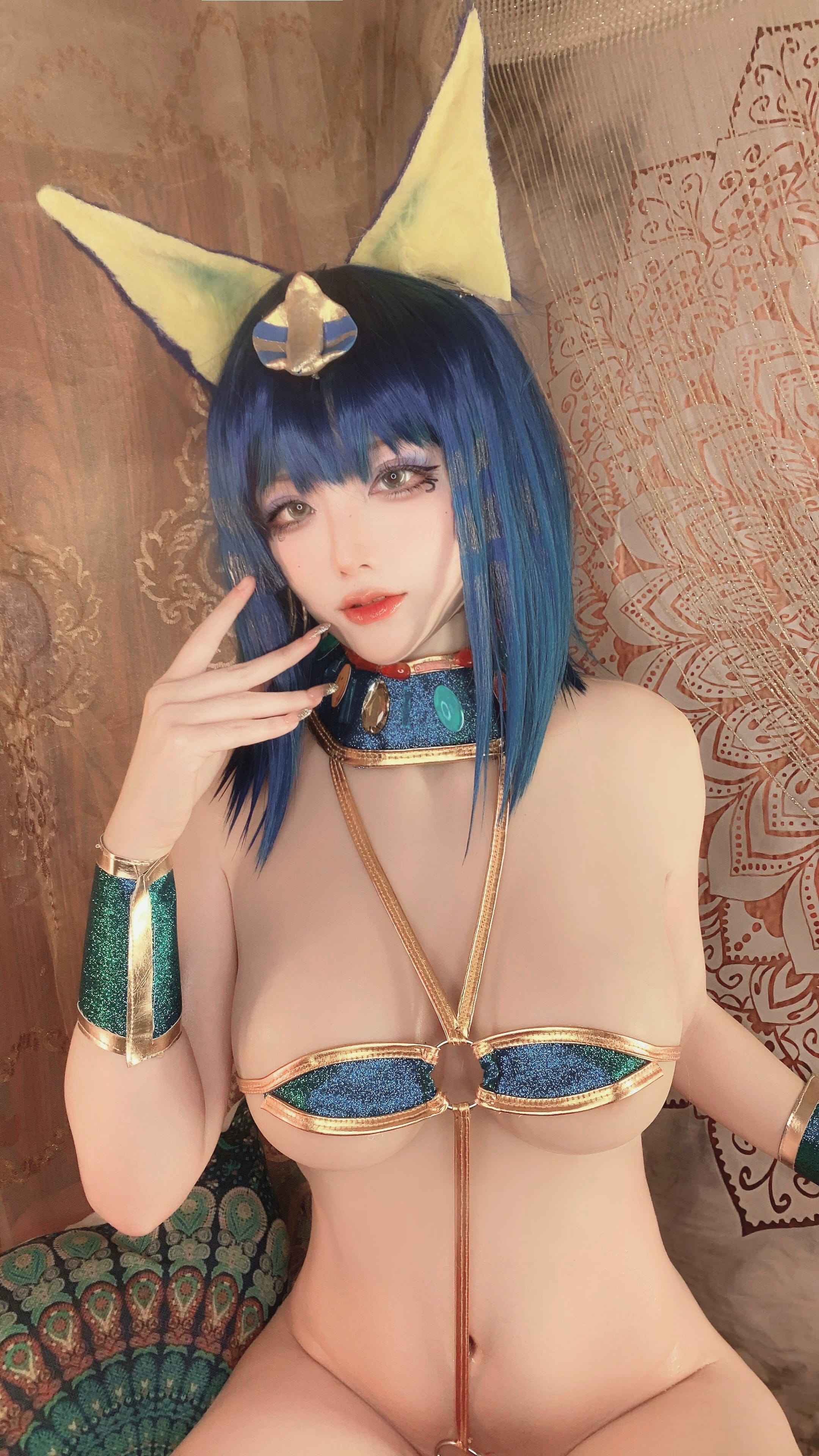 Cheese Block Will Mèo Ai Cập Cosplay