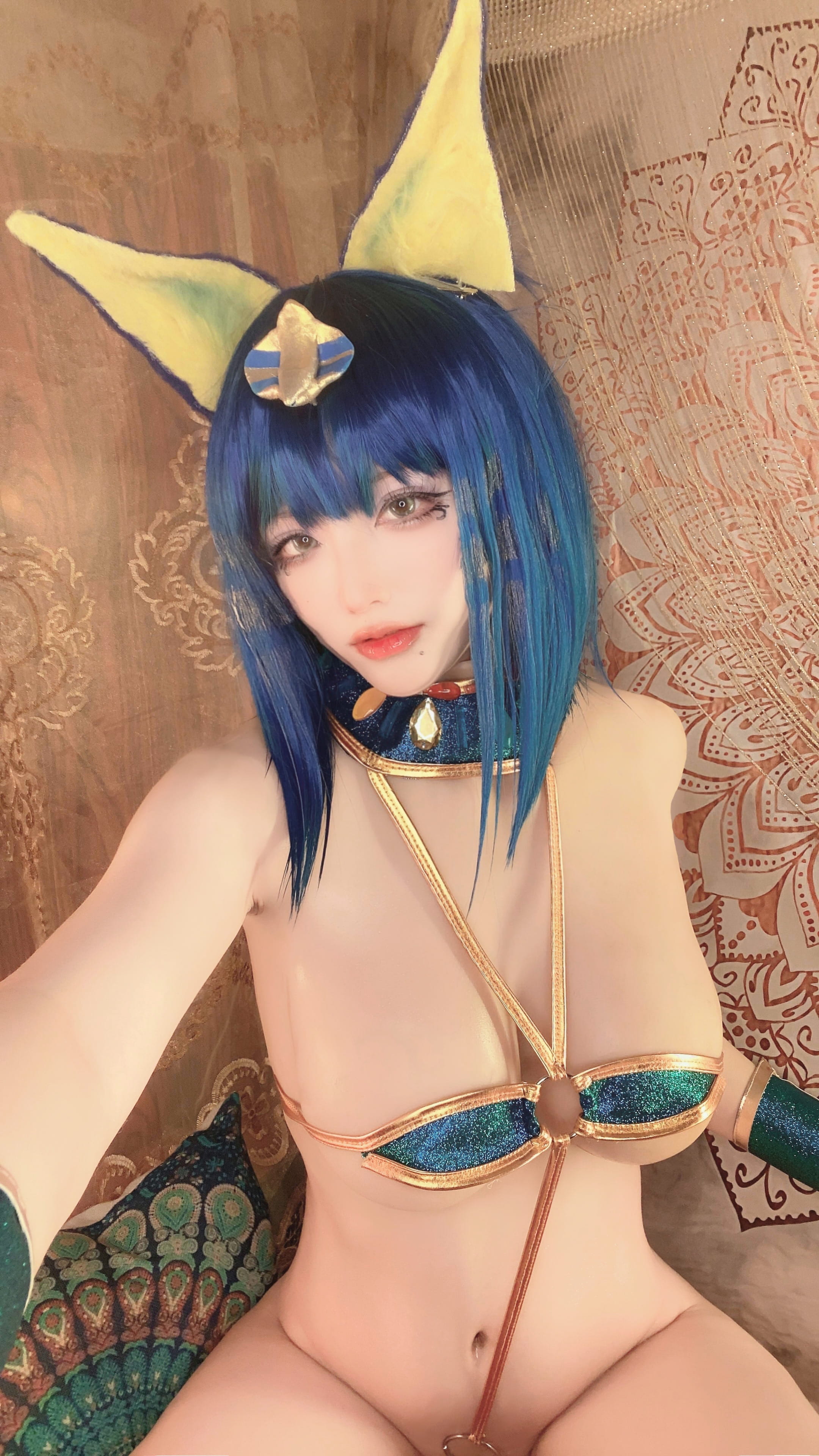 Cheese Block Will Mèo Ai Cập Cosplay