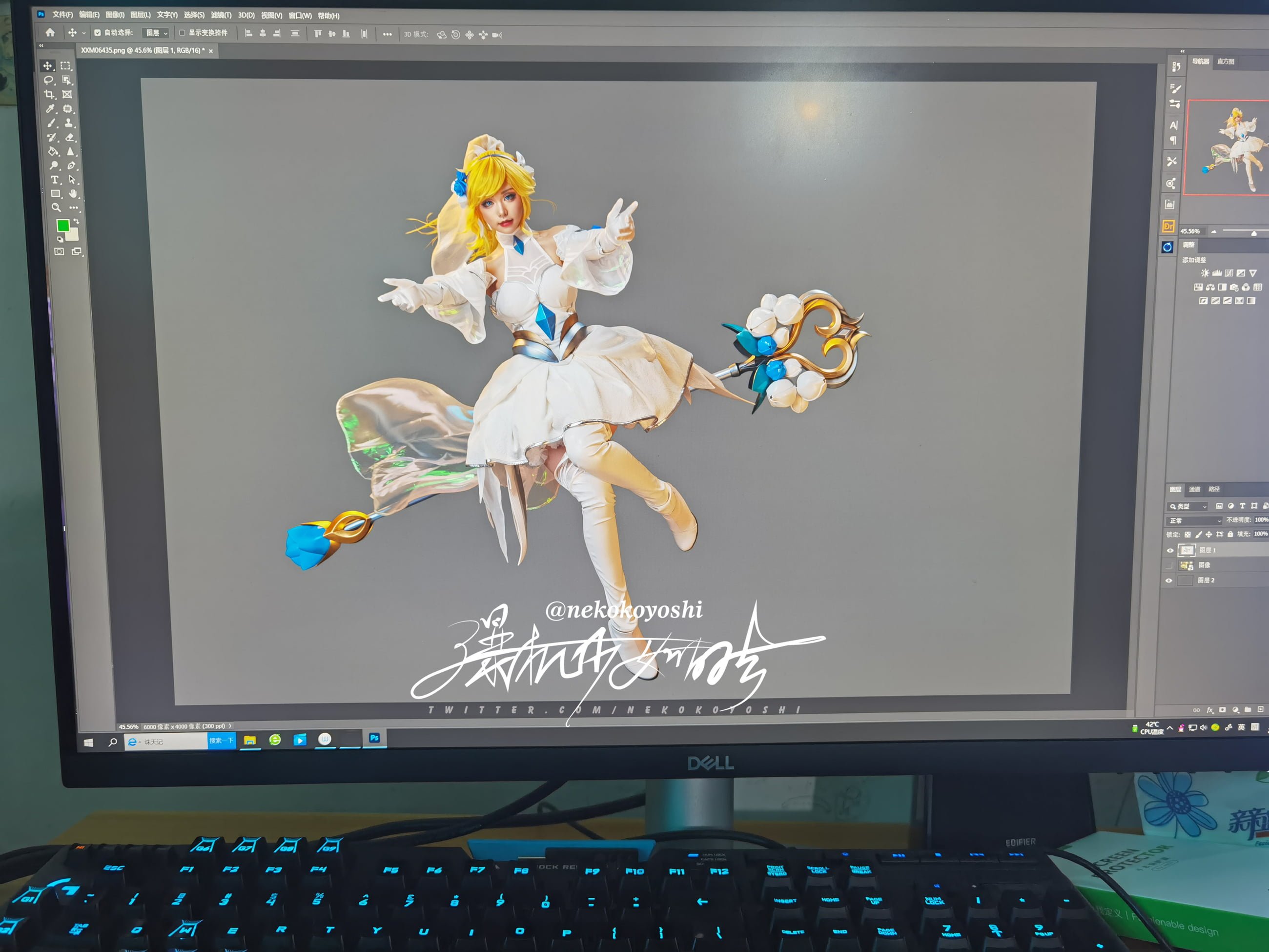 【爆机少女喵小吉】英雄联盟-拉克丝 水晶玫瑰