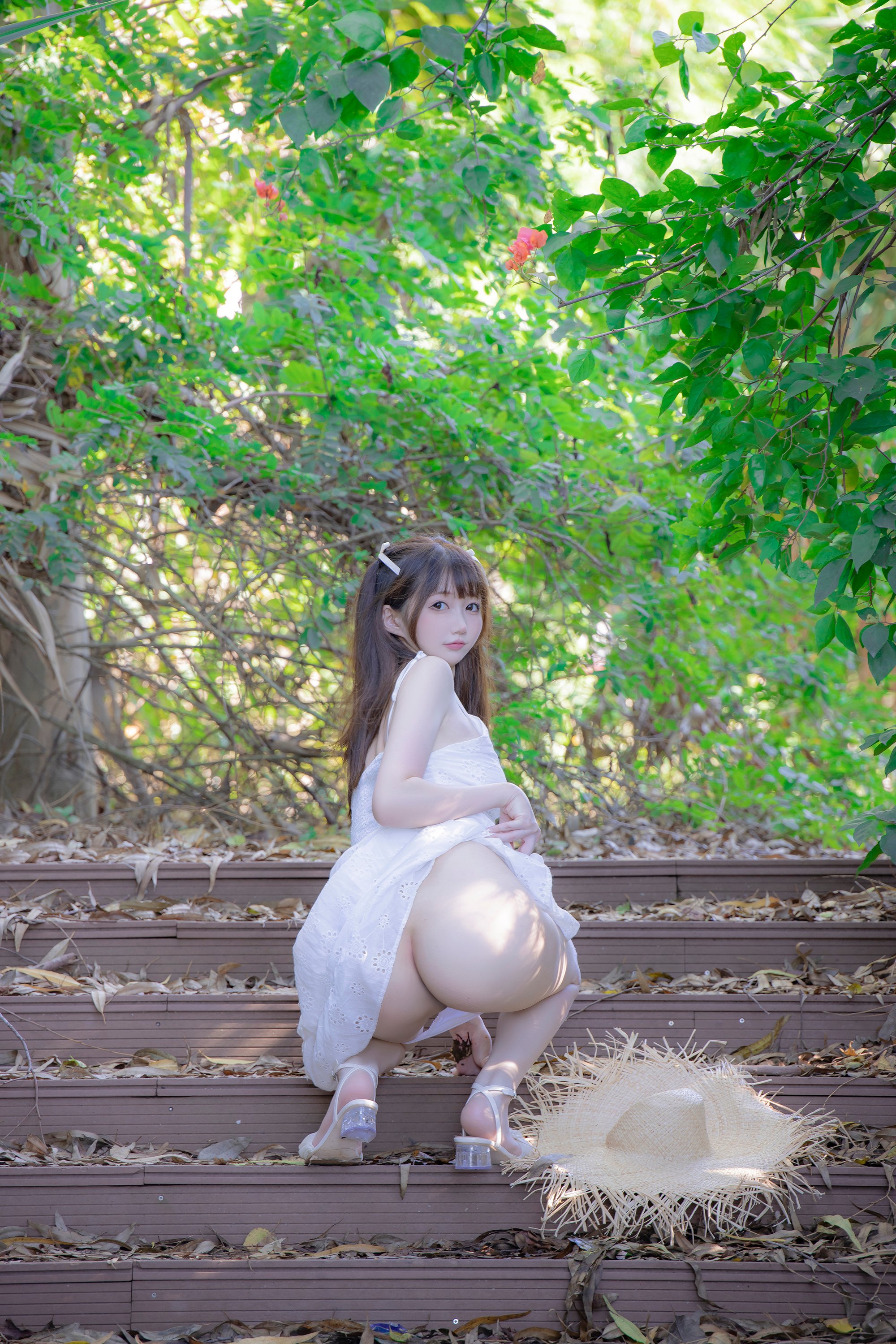 Nagisa Mowu Miao] White Skirt