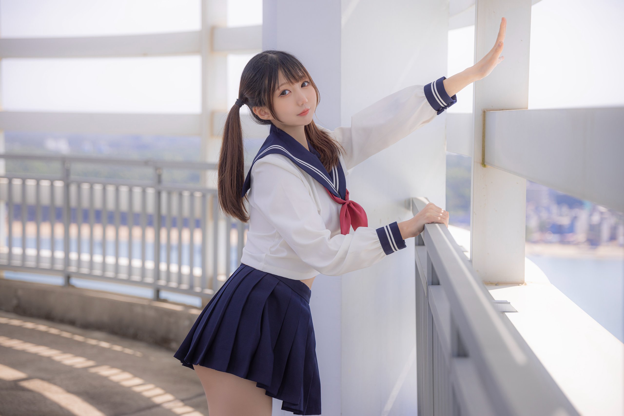 Nagisa魔物喵] Sự phơi bày của JK-chan trên sân thượng