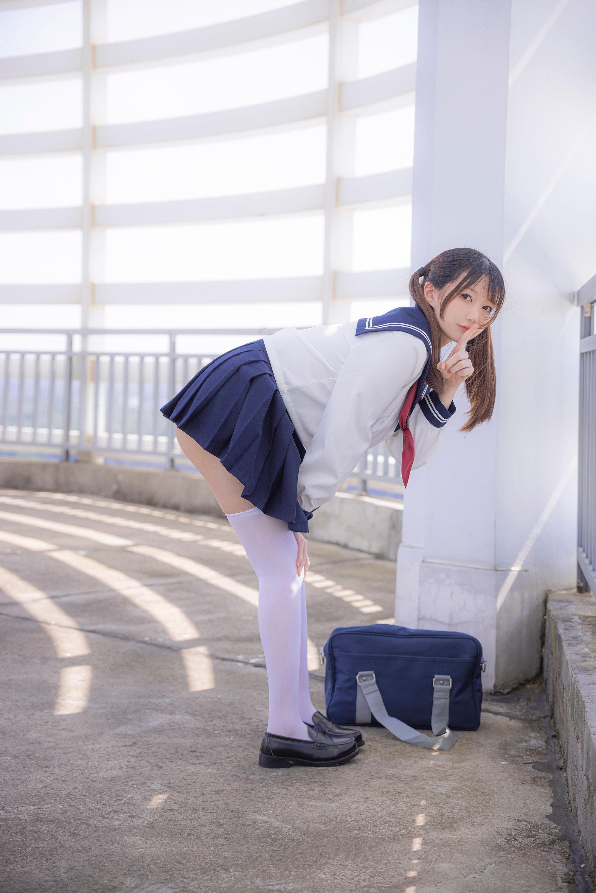 Nagisa魔物喵] Sự phơi bày của JK-chan trên sân thượng
