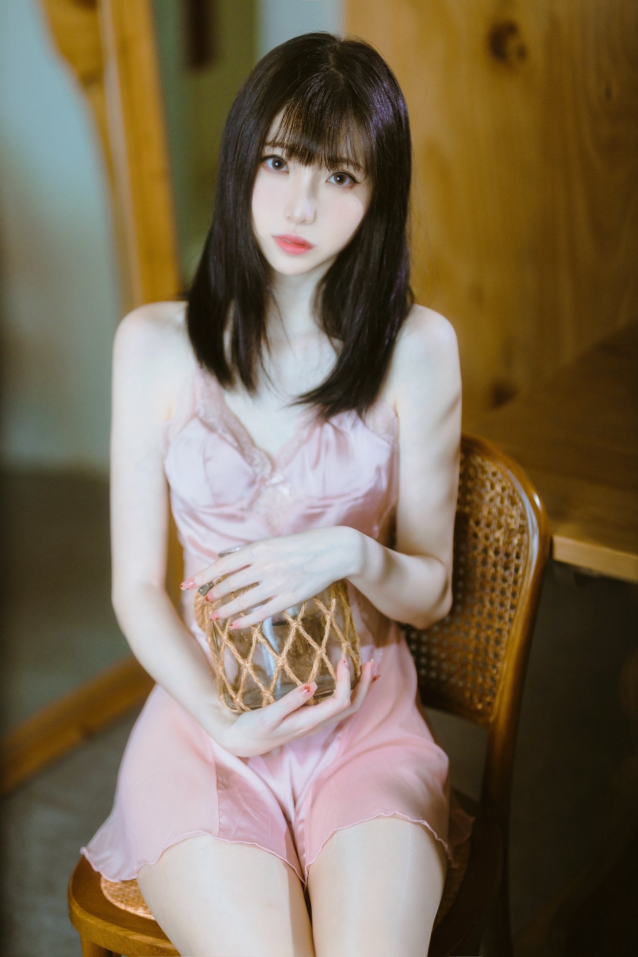許嵐蘭 半透粉紗