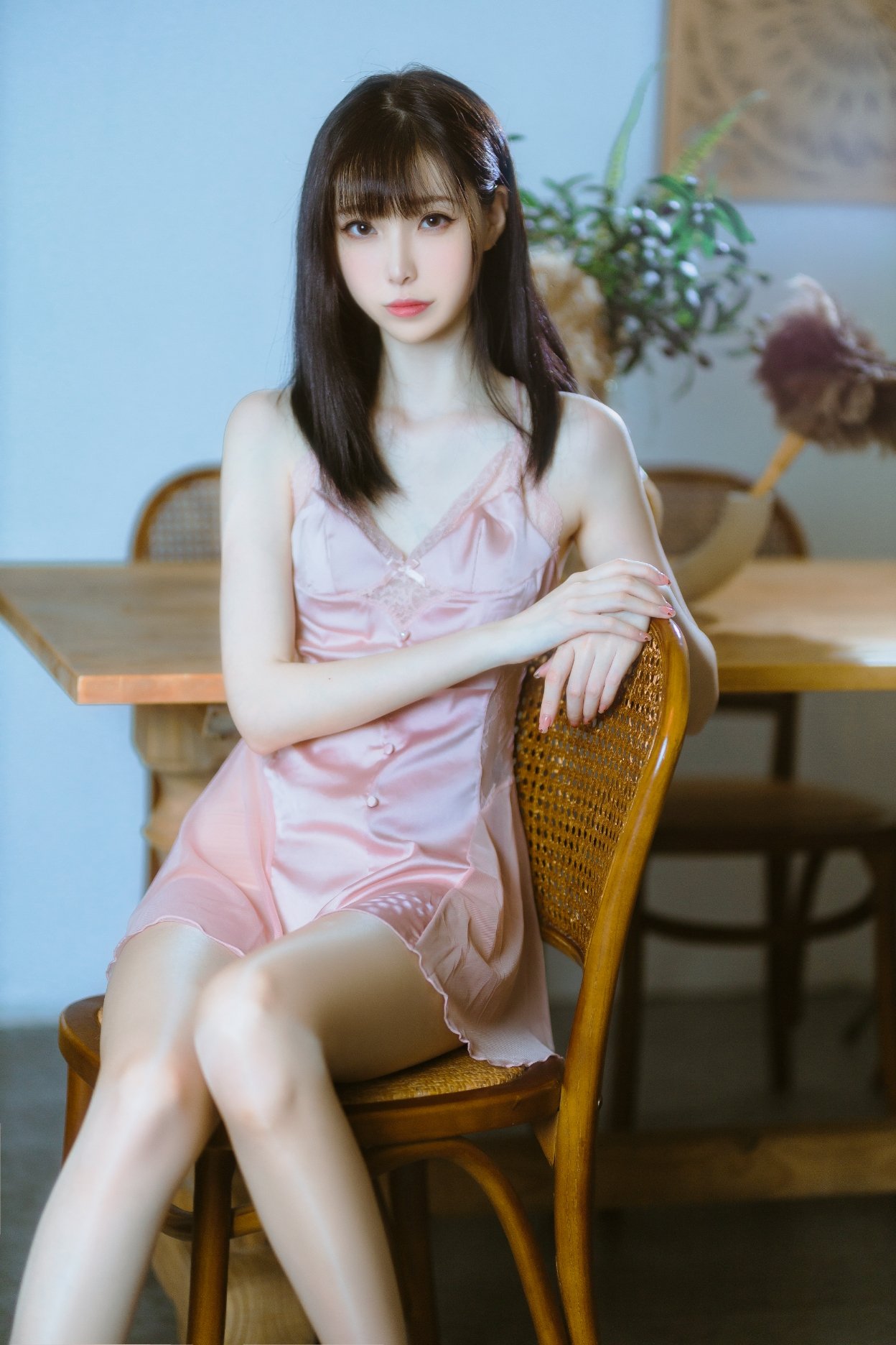 Hứa Lam LAN bán trong suốt vải hồng纱