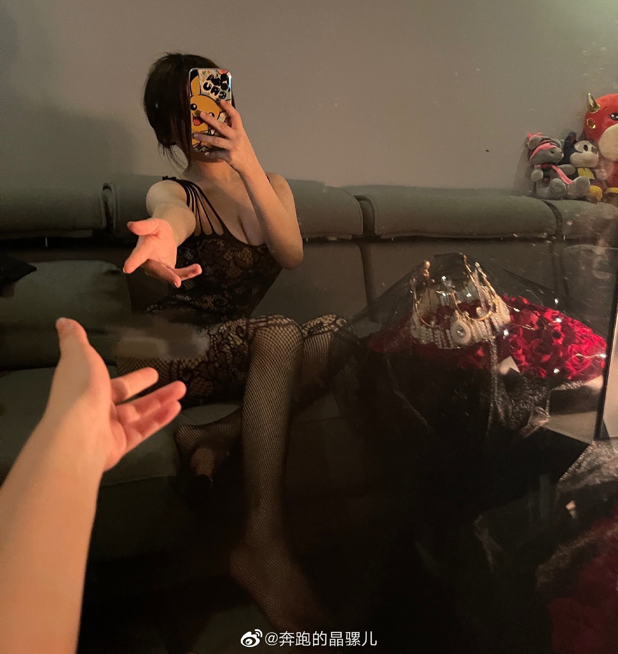 ภาพวิ่งของจิงลั่วเอ๋อในเว่ยป๋อแบบผสม