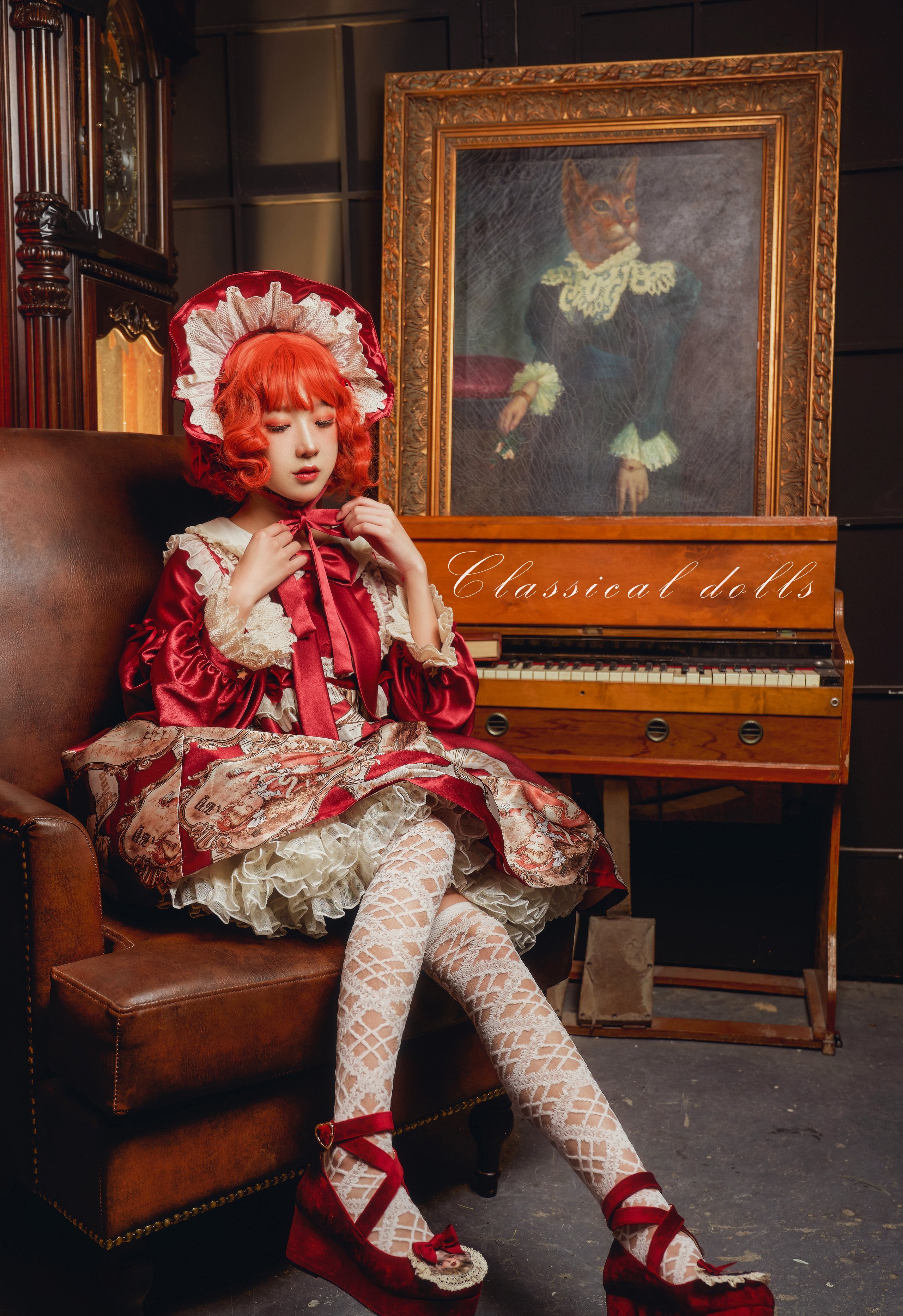 アバオも兎娘 - ロリータ赤いスカート