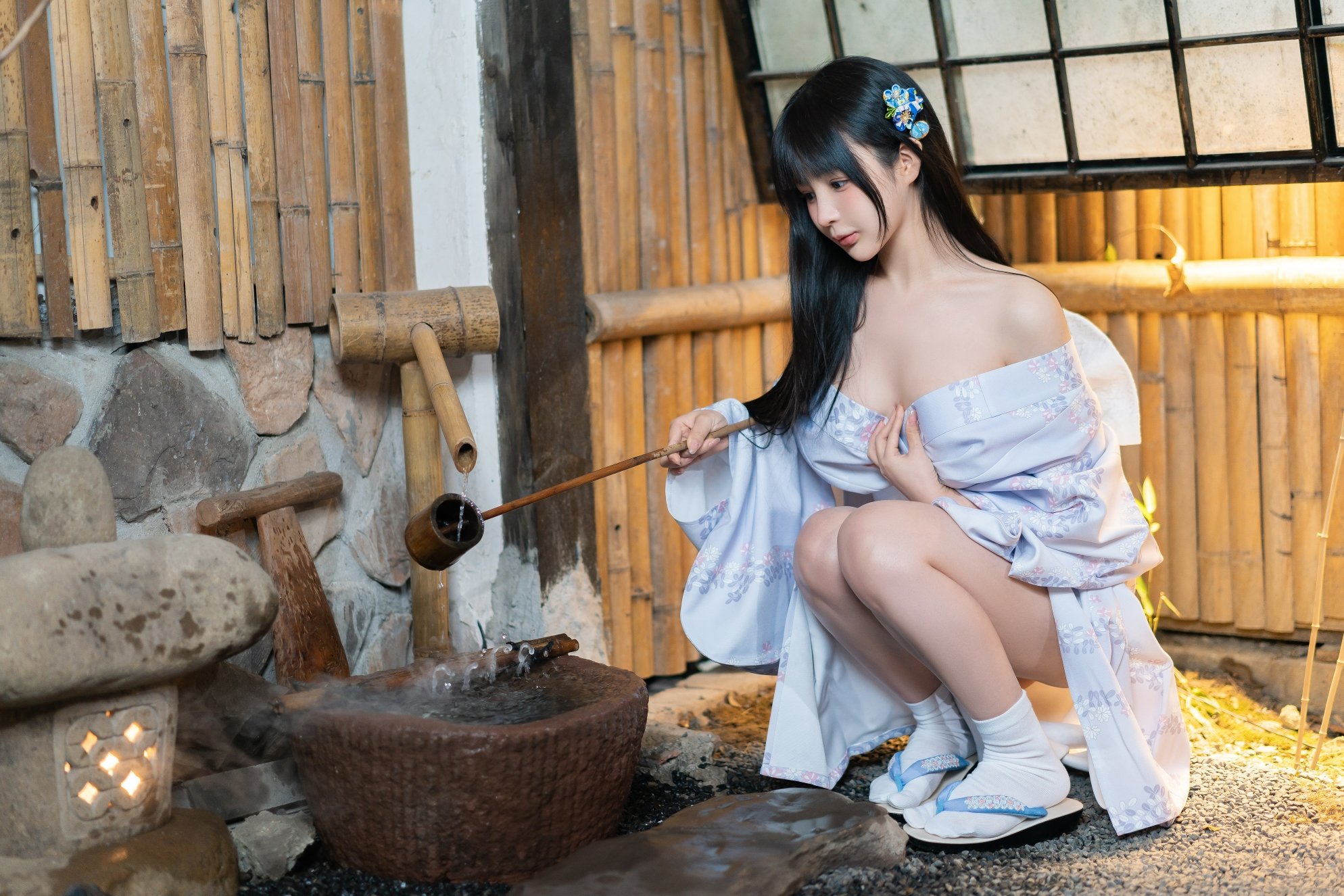 ซากุไร นิงนิง และกิโมโนยูกาตะ