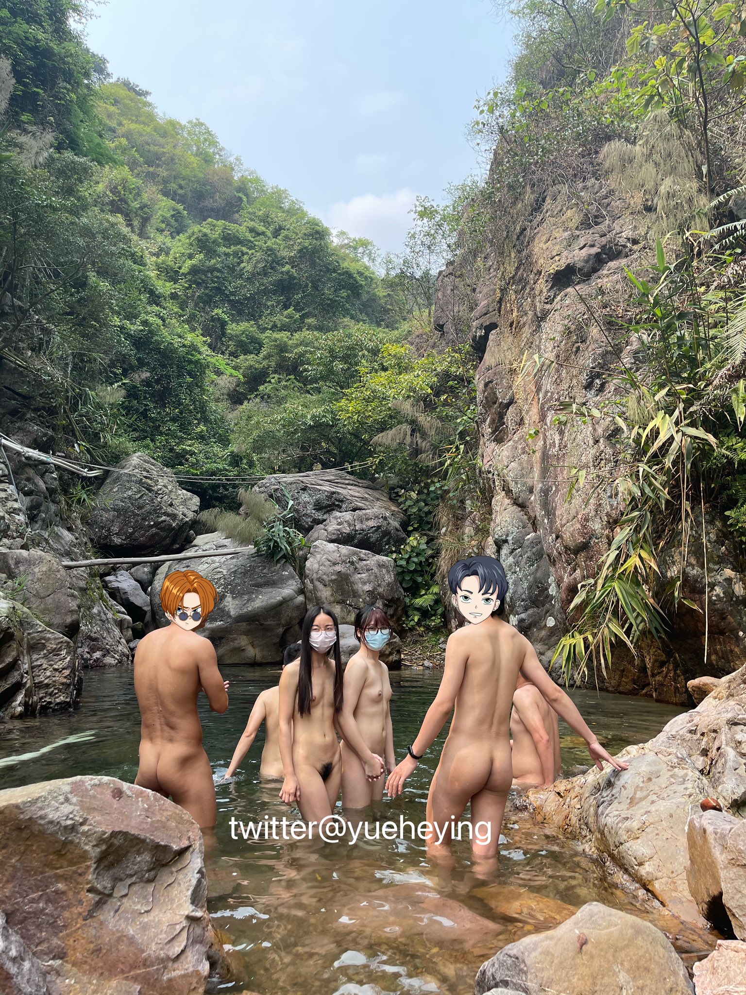 【我愛天體❤️月和影&安佐】戶外極限露出