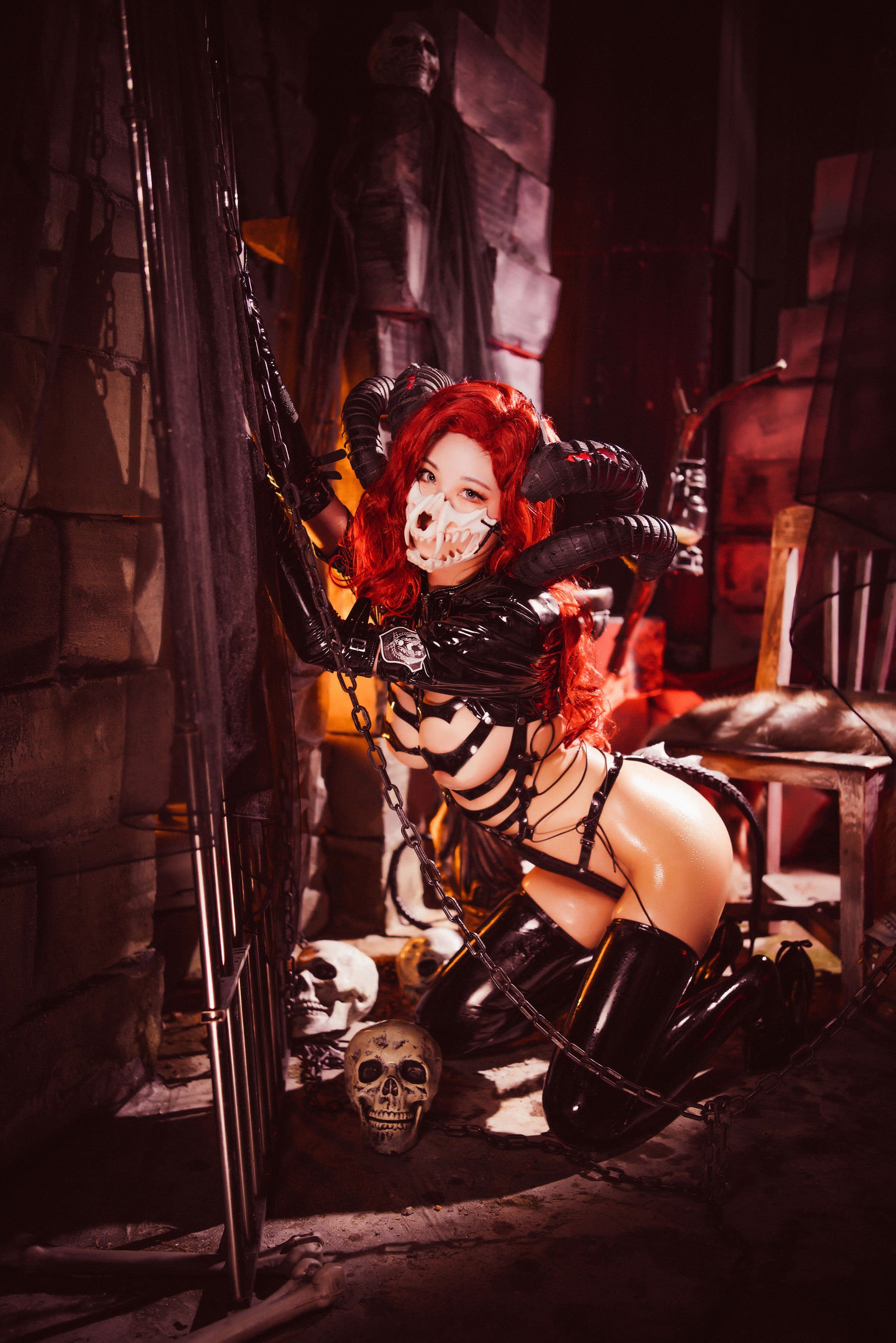 Moe-style Miss Honey Juice Cat Fur - Skeleton