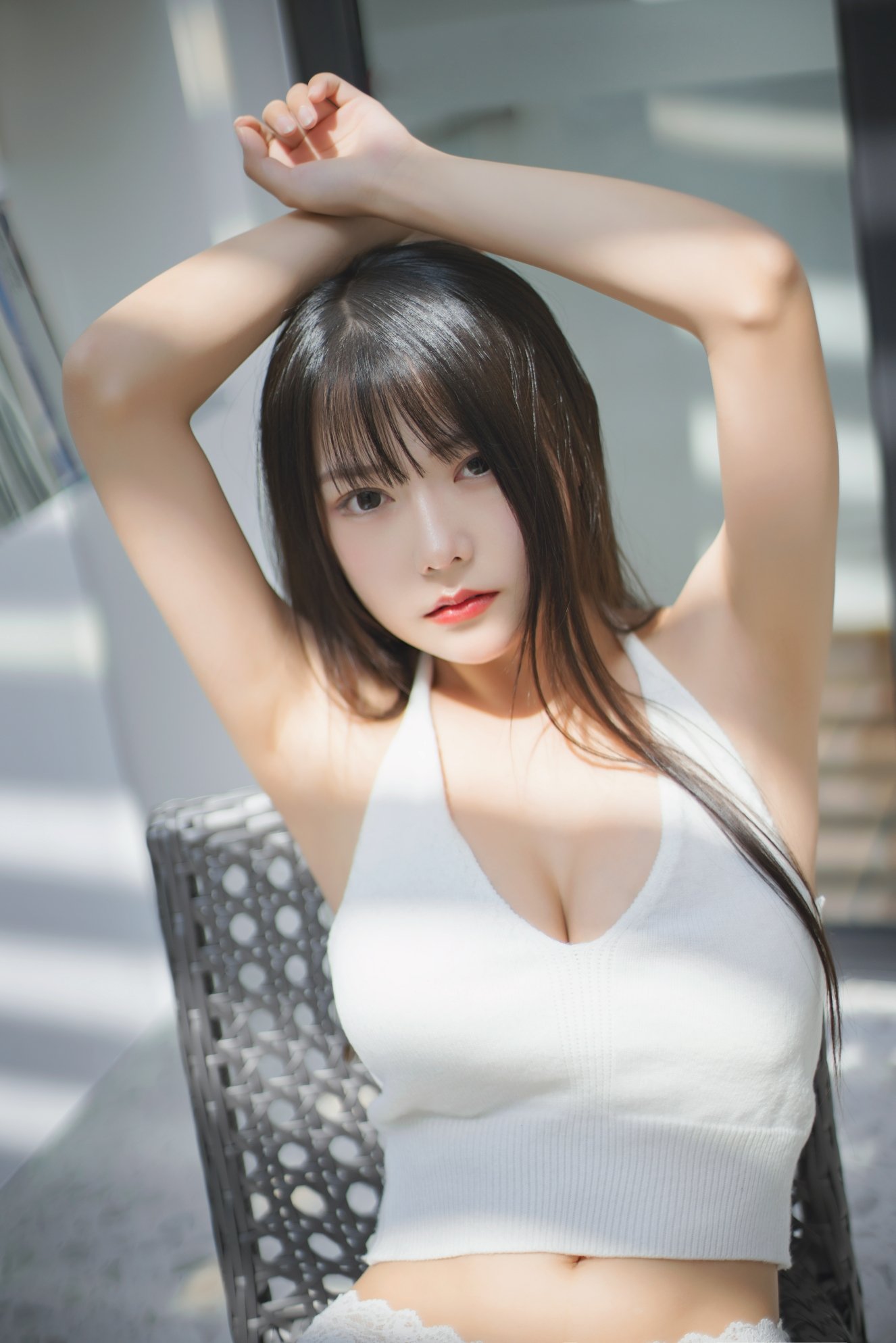 향초먀루루 - NO.40 양지감로 민소매 데님 멜빵 바지