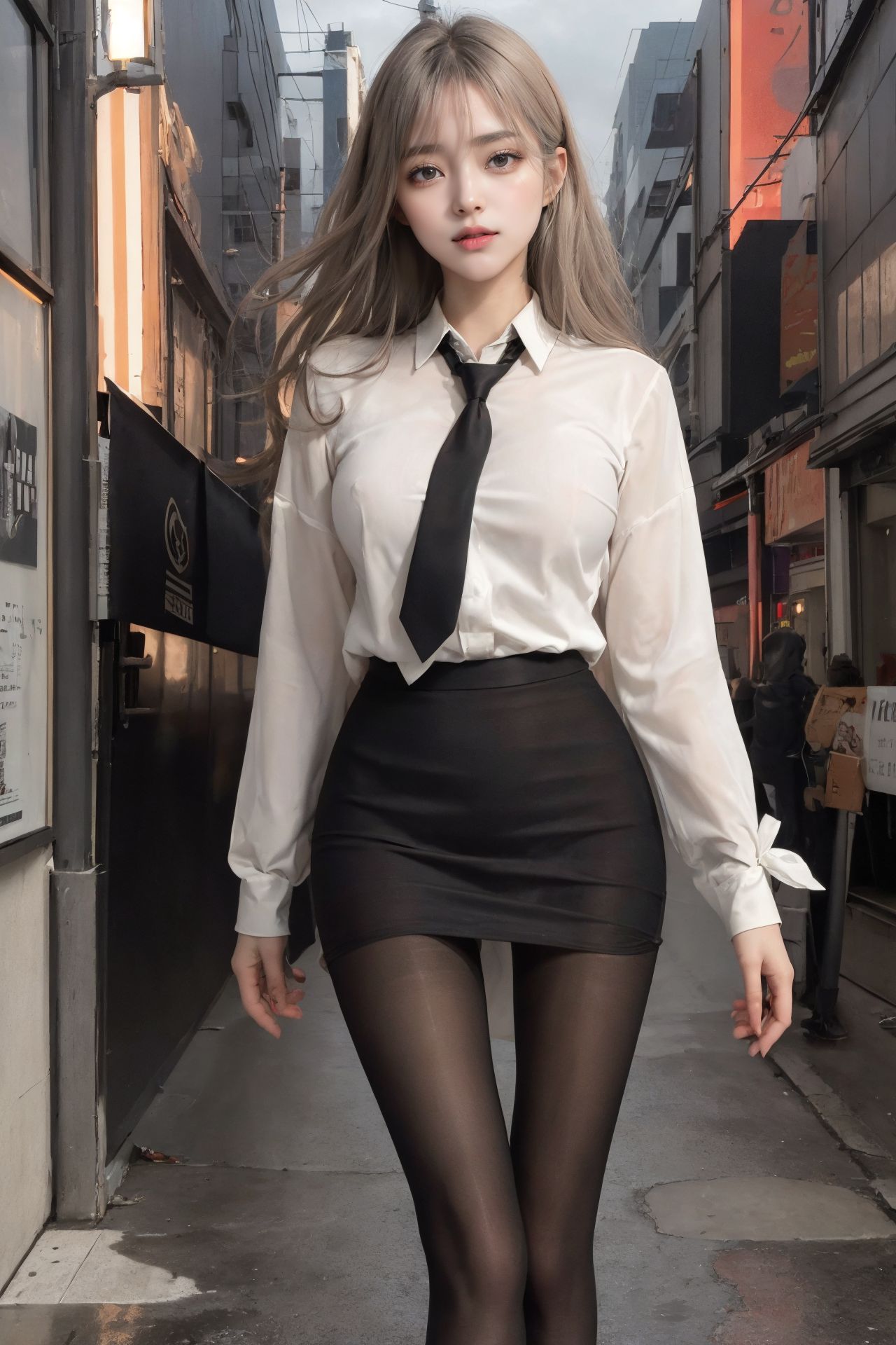 刚下班的AI美女职员
