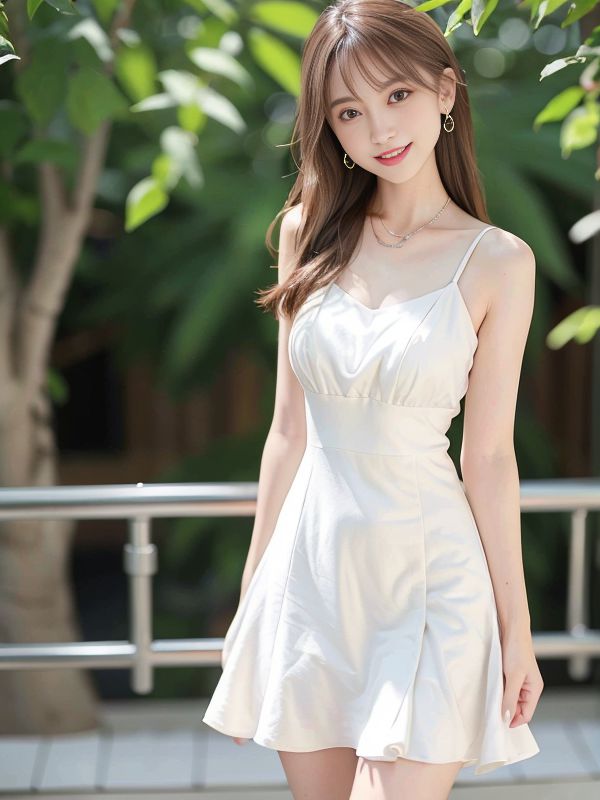 야외 백스커트 AI 미녀