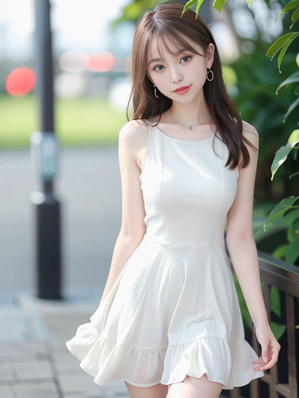 야외 백스커트 AI 미녀