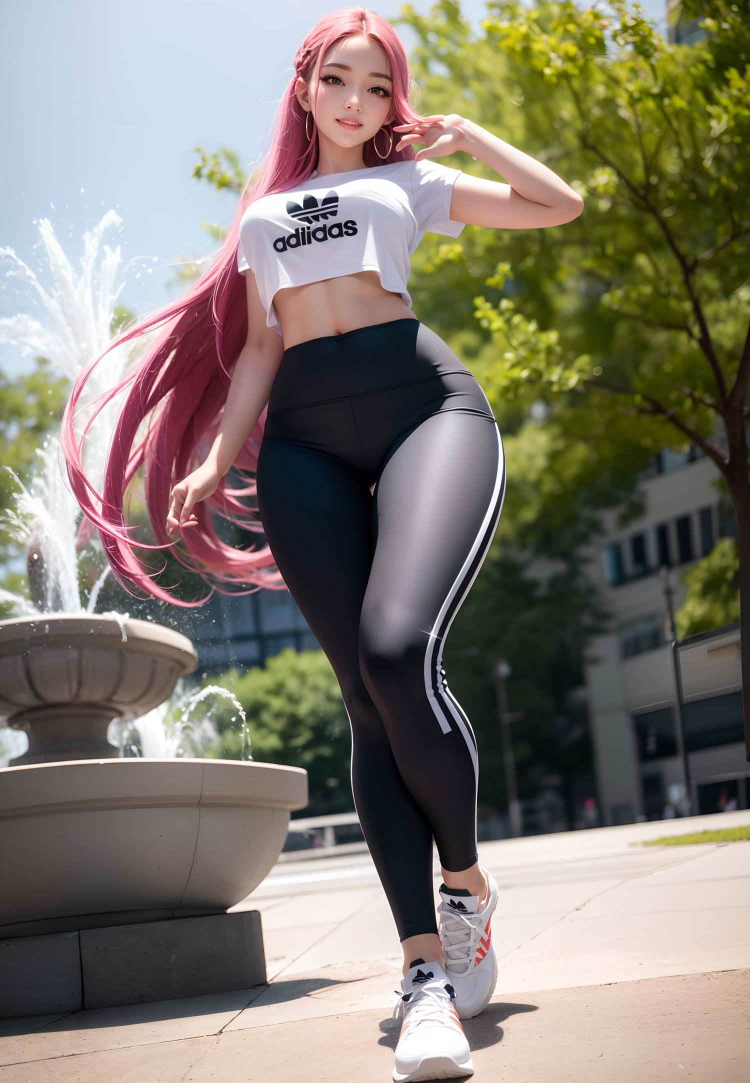 天気が本当にいい、少女の服がもっと良い。