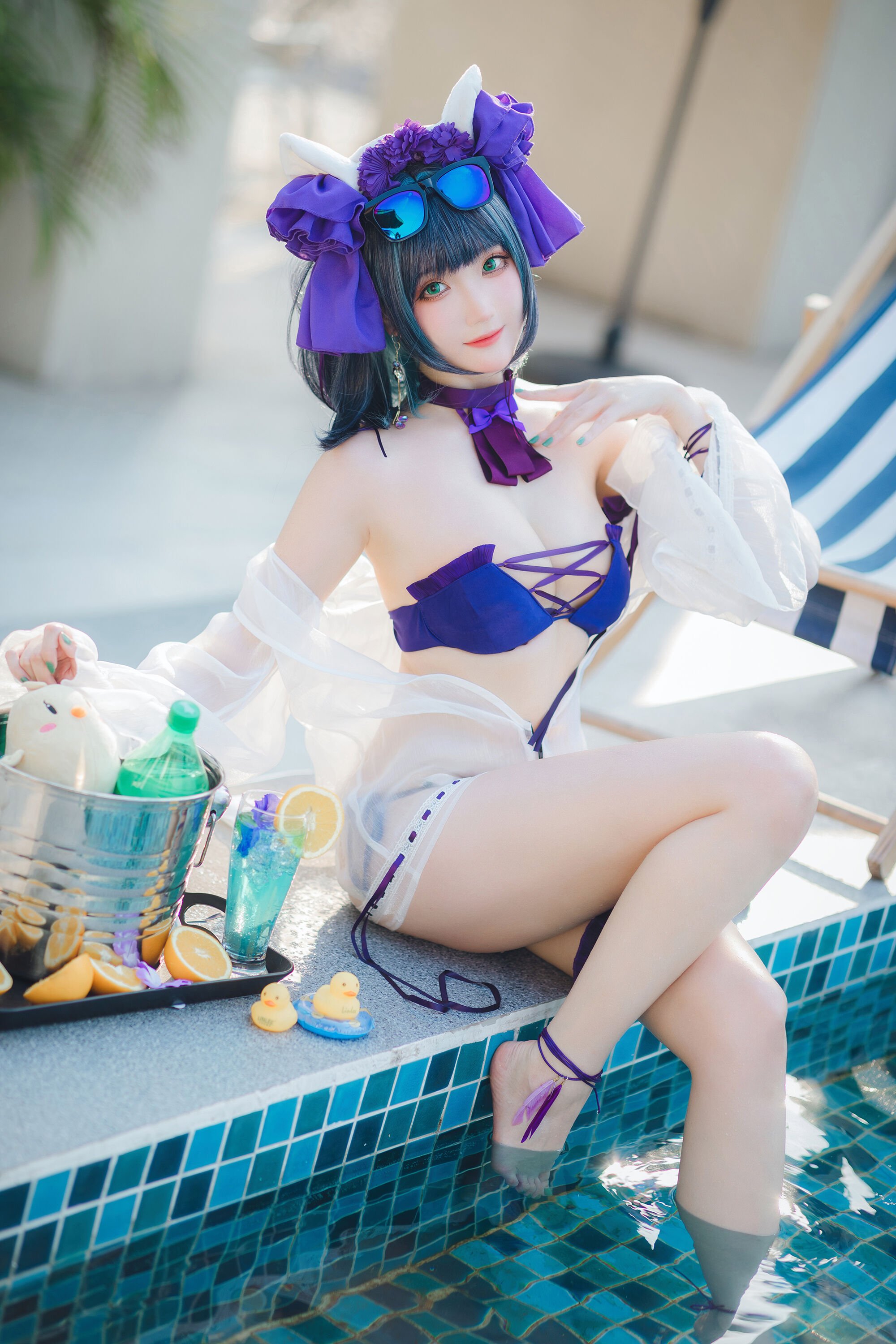 瓜希酱 - 柴郡泳装 [32P]