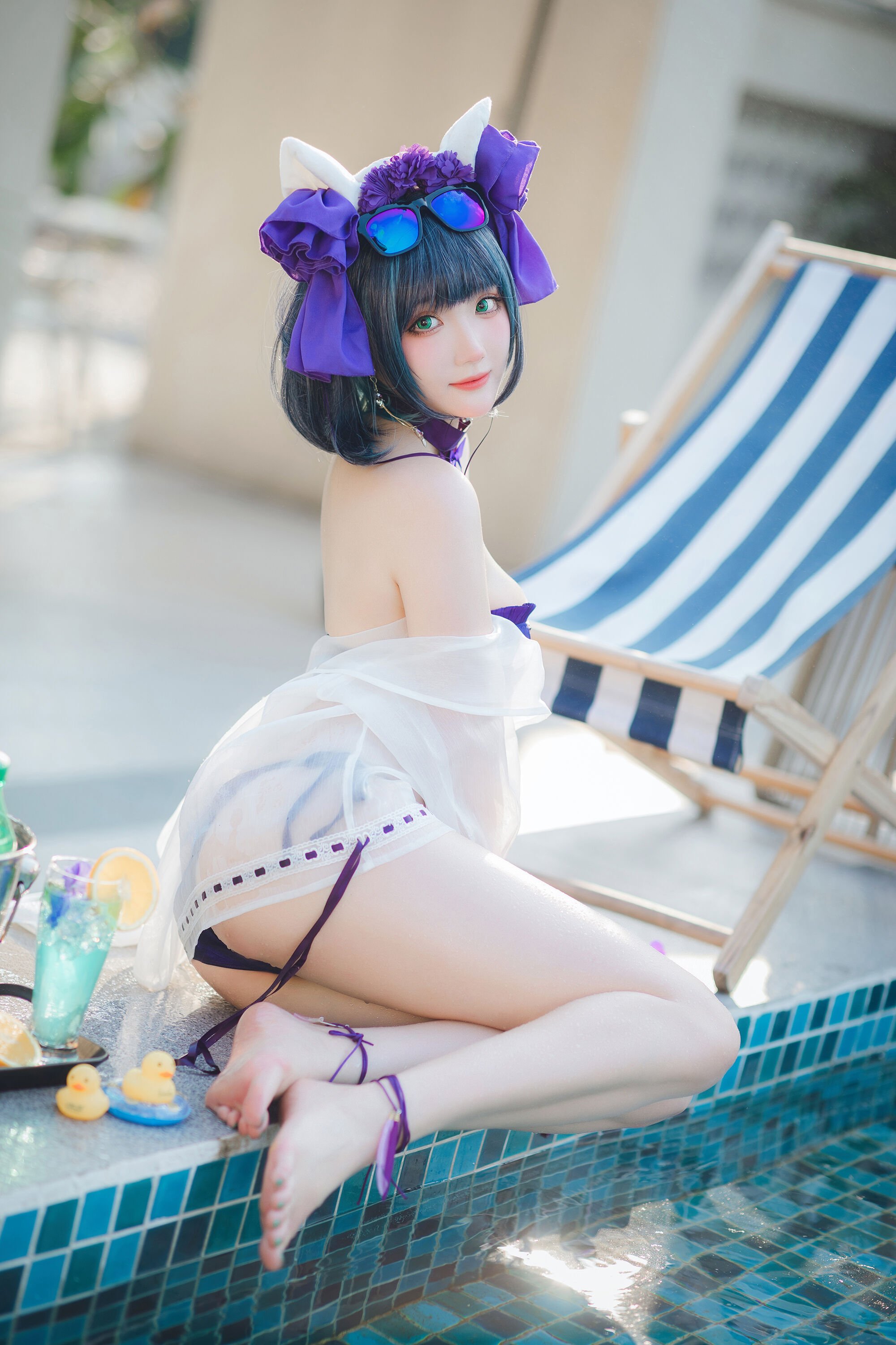 瓜希酱 - 柴郡泳装 [32P]