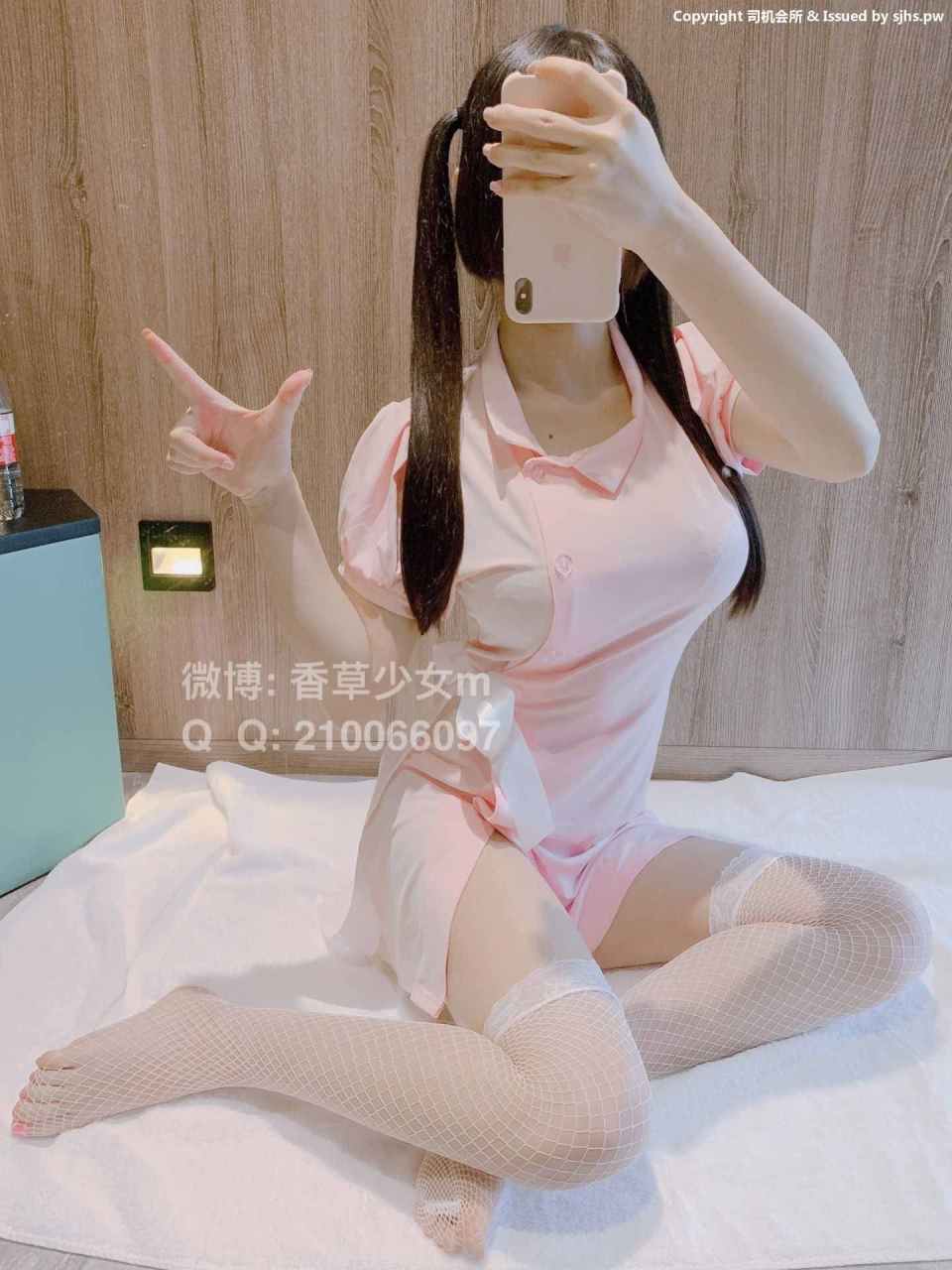Vanilla Girl m Desire Fishnet Stockings Nurse