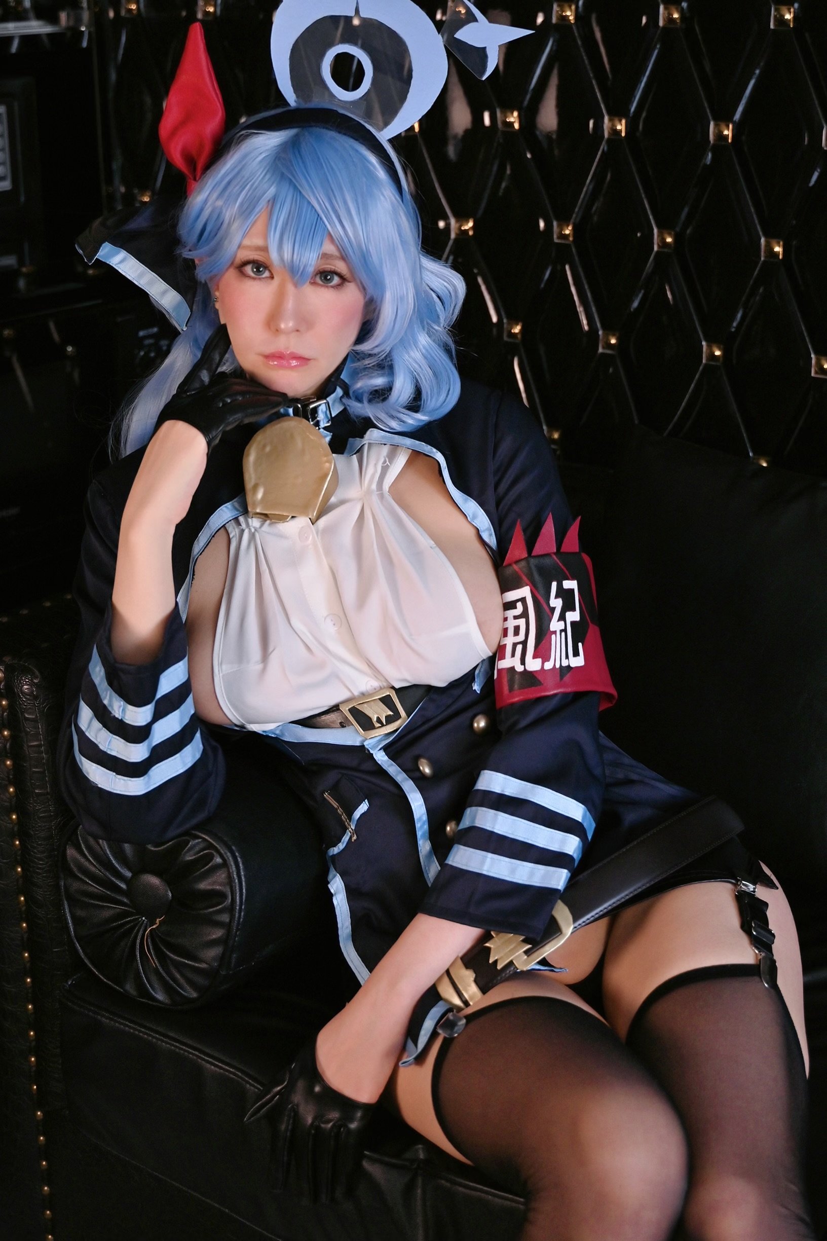林檎蜜紀] 蘋果蜜月妄想區vol.3 腋下乳房完全露出的豐滿大屁股迷你裙，什麼風紀！很快就墮入快樂的Blue Archive·天雨阿科的角色扮演 (Blue Archive)