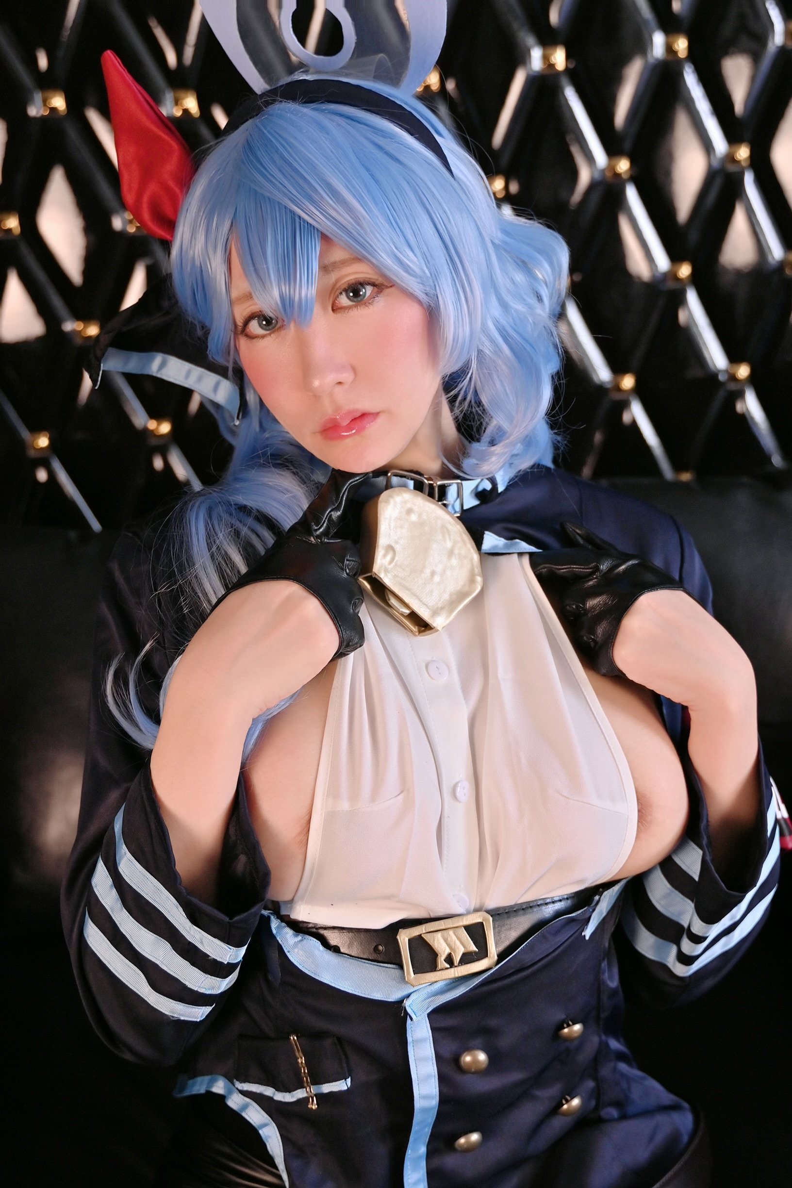 林檎蜜紀] 蘋果蜜月妄想區vol.3 腋下乳房完全露出的豐滿大屁股迷你裙，什麼風紀！很快就墮入快樂的Blue Archive·天雨阿科的角色扮演 (Blue Archive)