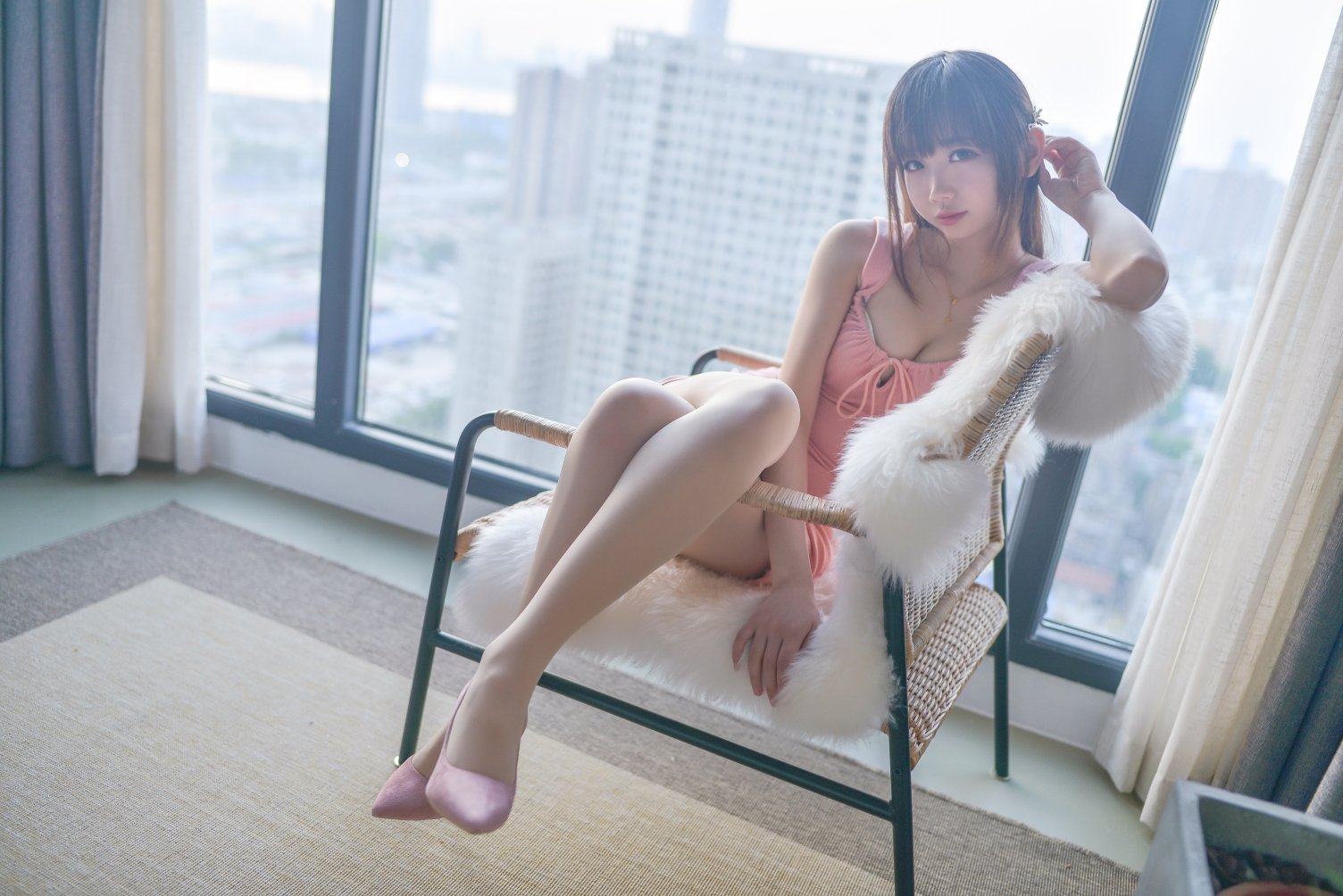 Tuyết Kỳ Sama NO.046 vol.03 Đầm Màu Hồng