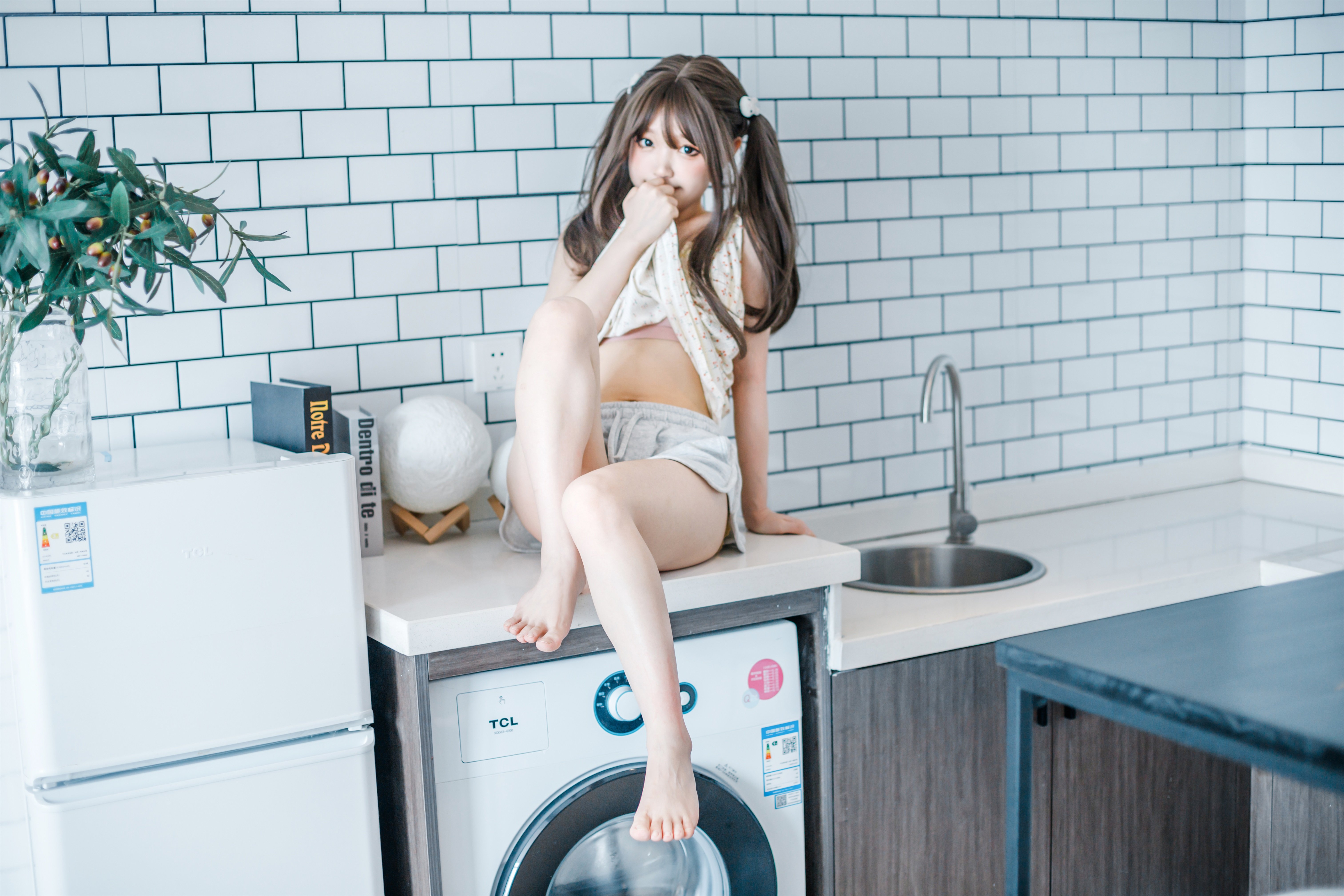 神沢永莉No.011黄色吊带睡衣兔兔写真 22P
