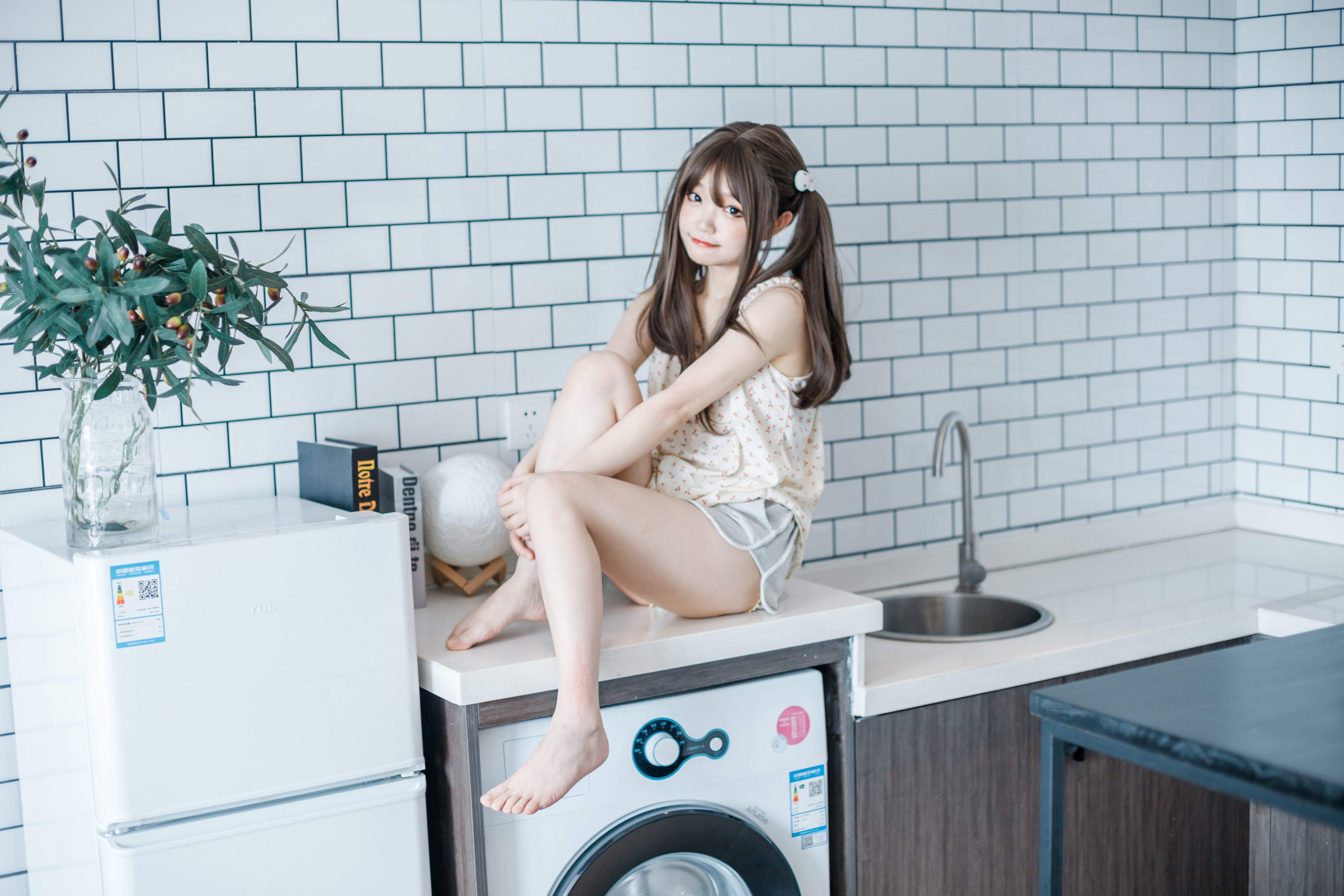 神沢永莉No.011黄色吊带睡衣兔兔写真 22P