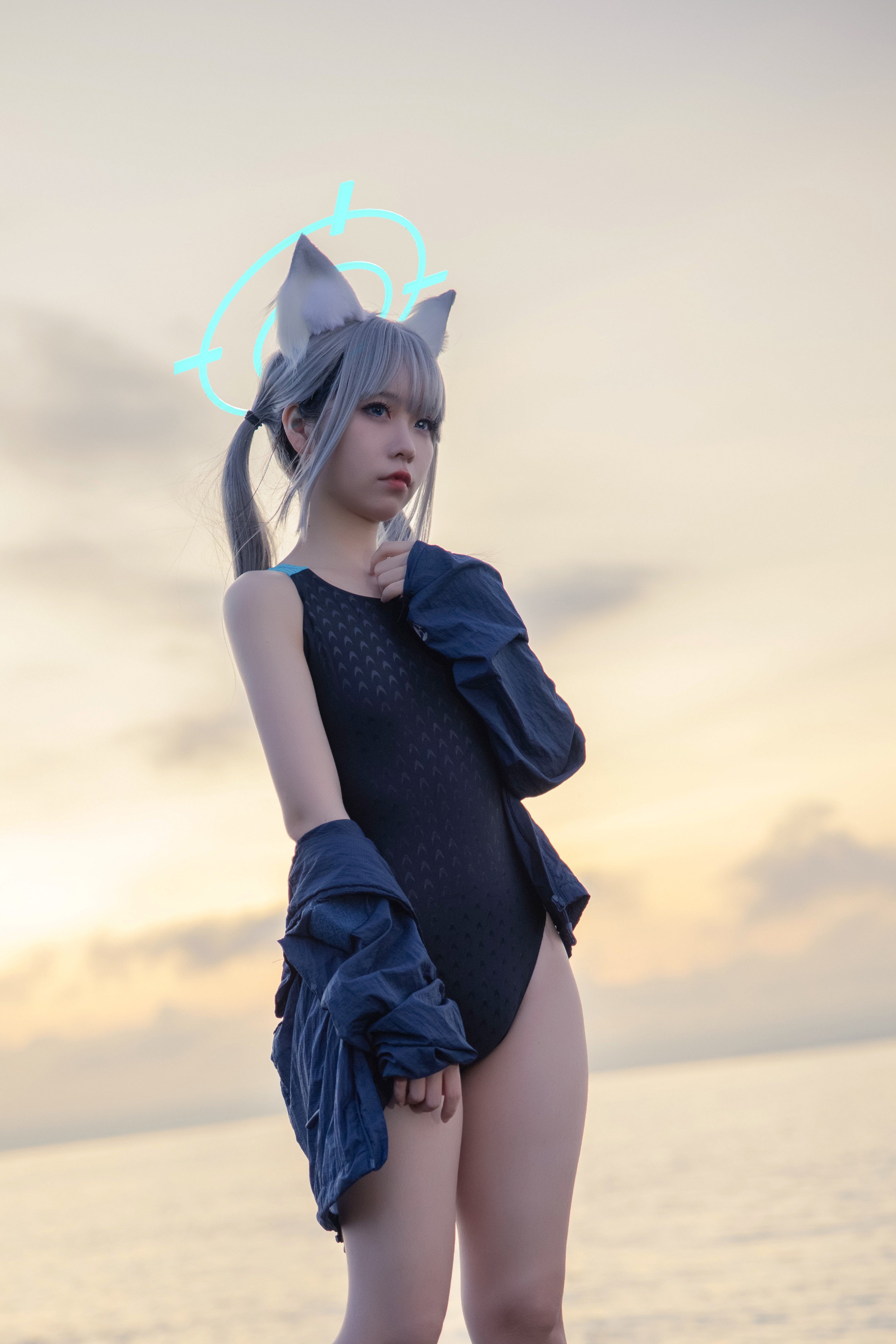 G44 Không Bị Thương Vol.075 Blue Archive Sa Lang Bạch Tử Đồ Bơi