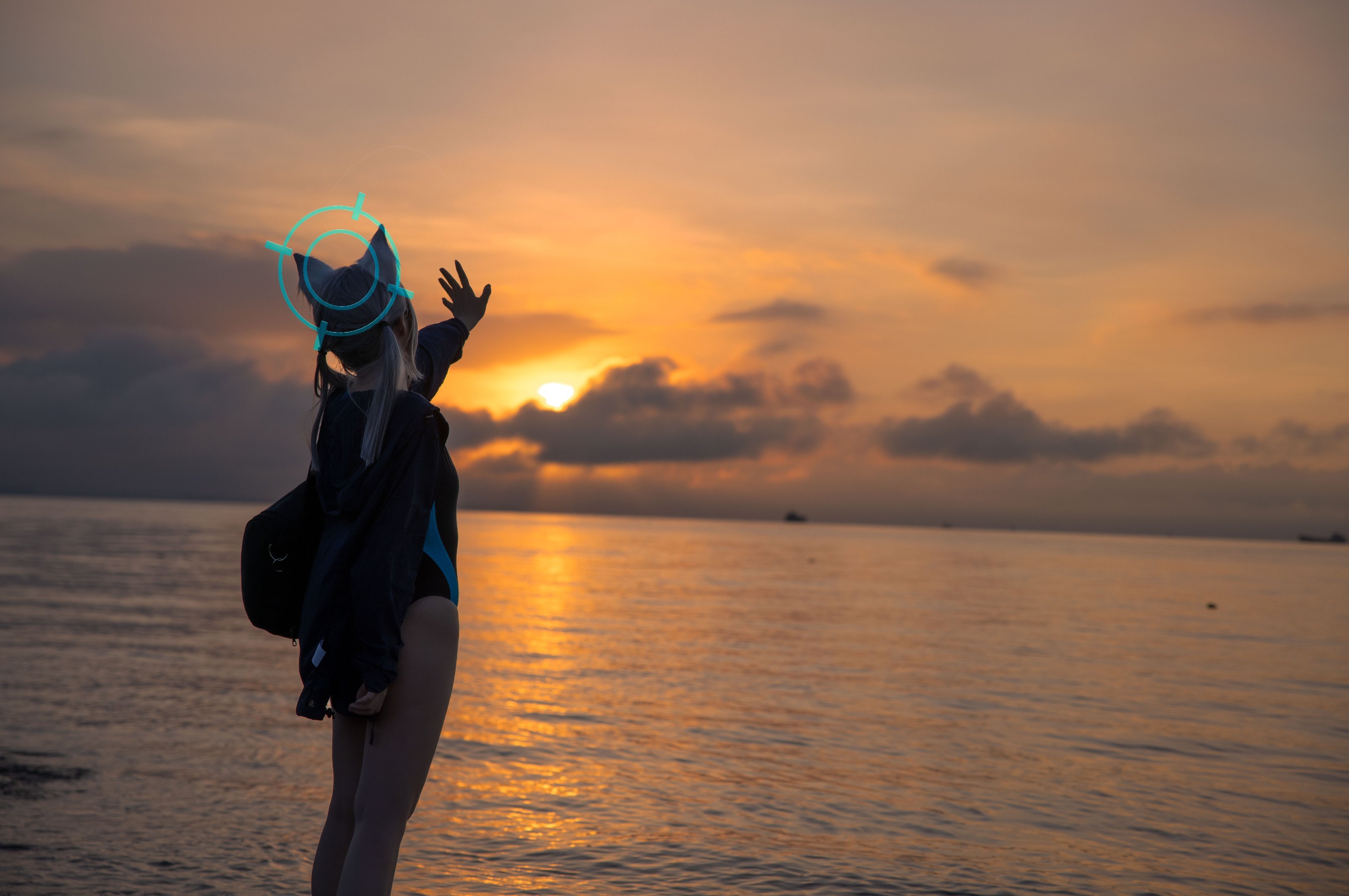 G44 Không Bị Thương Vol.075 Blue Archive Sa Lang Bạch Tử Đồ Bơi