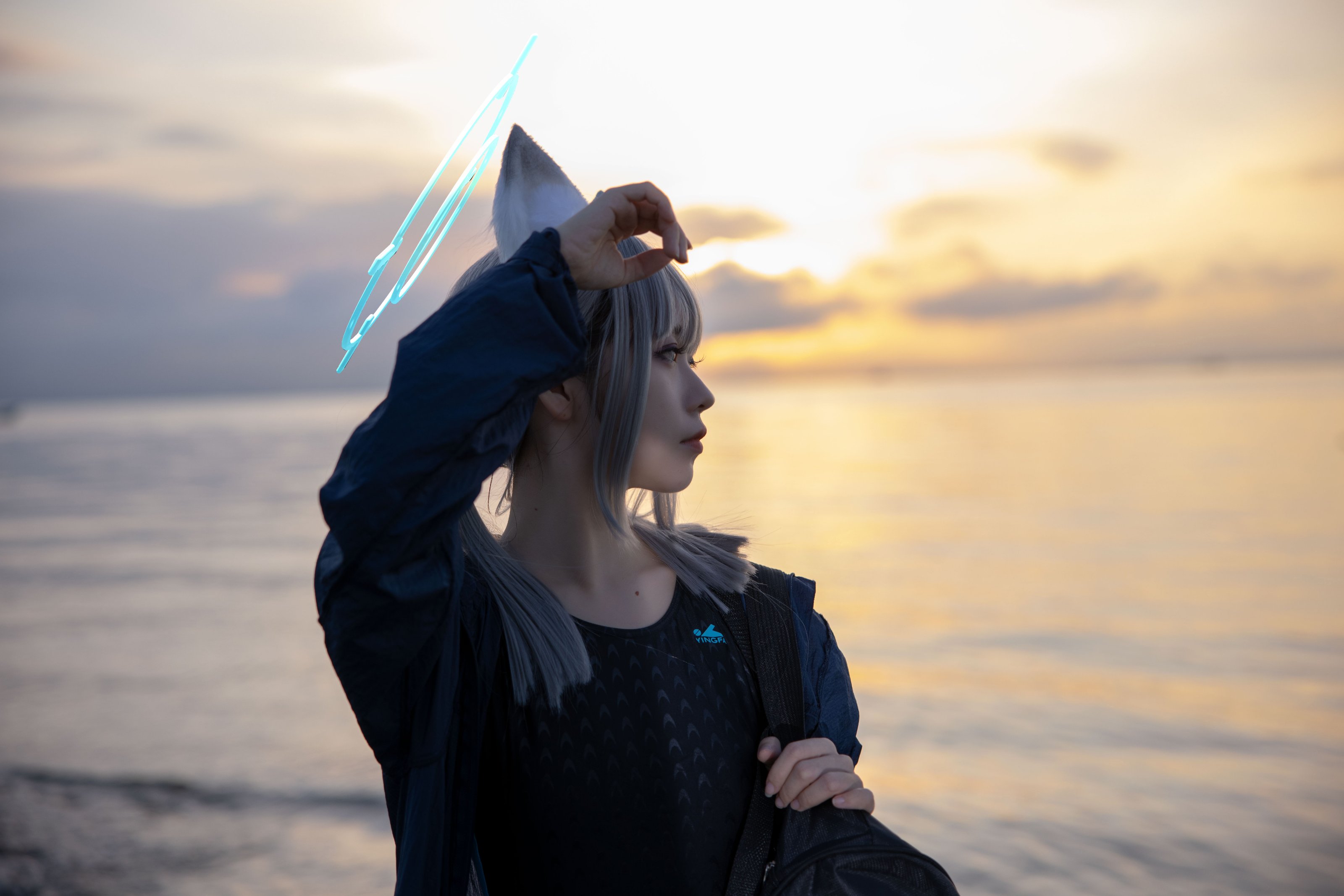 G44 Không Bị Thương Vol.075 Blue Archive Sa Lang Bạch Tử Đồ Bơi