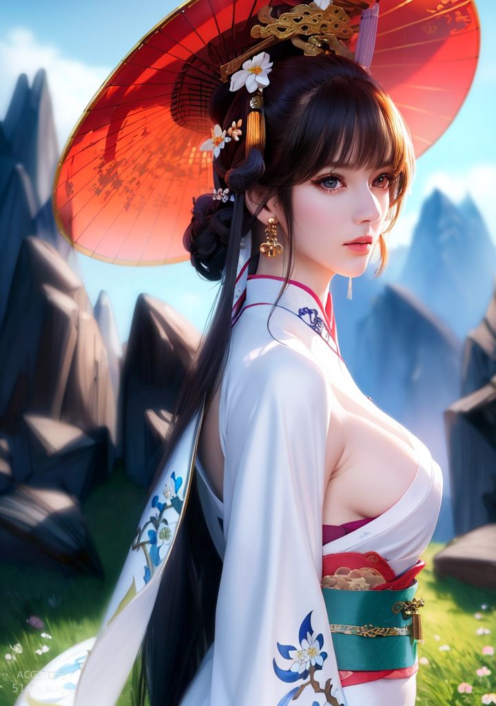 Guofeng AI-Generated Images Premium Collection, First Issue - Ultimate Beautiful Face and Breasts Girl [426P] Part 1