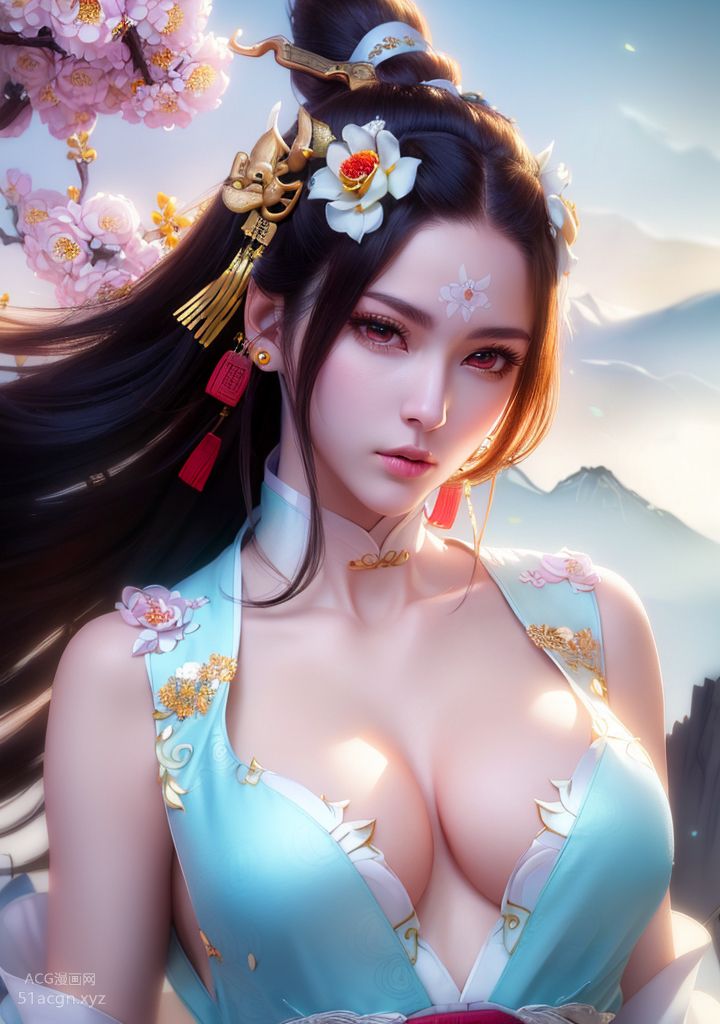 国风AI生成图精品合集 第一期-极致美颜美乳女孩【426P】 Part 2