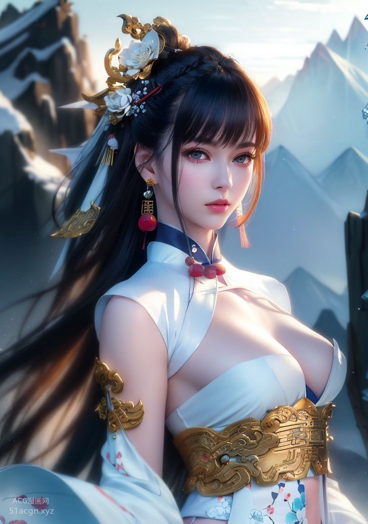 国风AI生成图精品合集 第一期-极致美颜美乳女孩【426P】 Part 2