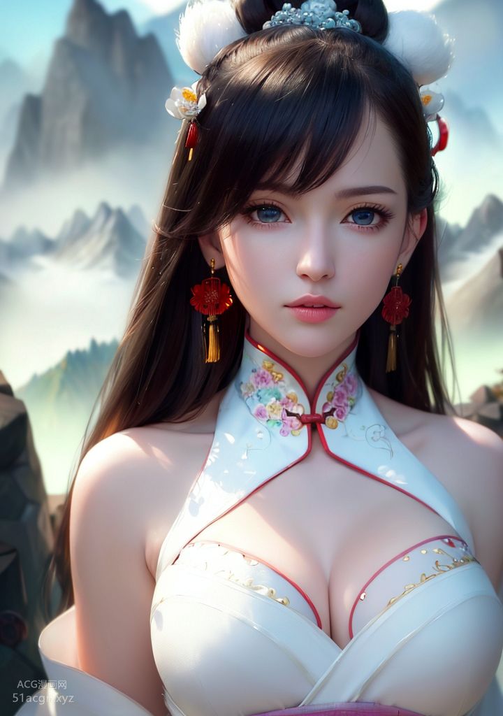 国风AI生成图精品合集 第一期-极致美颜美乳女孩【426P】 Part 2