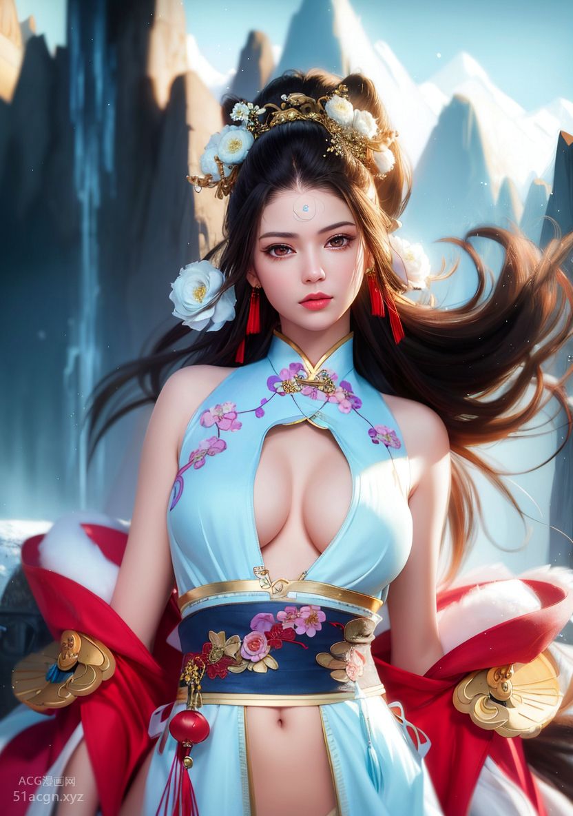 国风AI生成图精品合集 第一期-极致美颜美乳女孩【426P】 Part 2