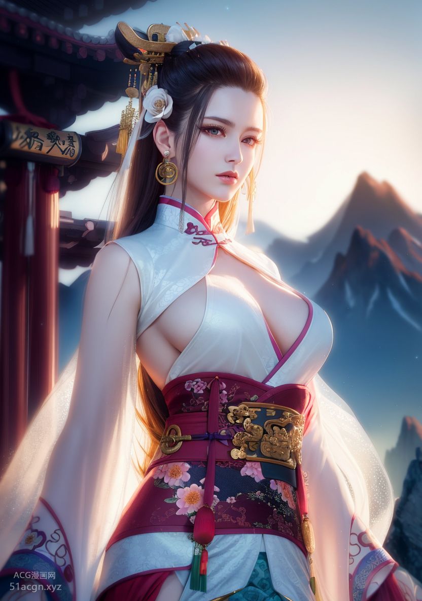 国风AI生成图精品合集 第一期-极致美颜美乳女孩【426P】 Part 2