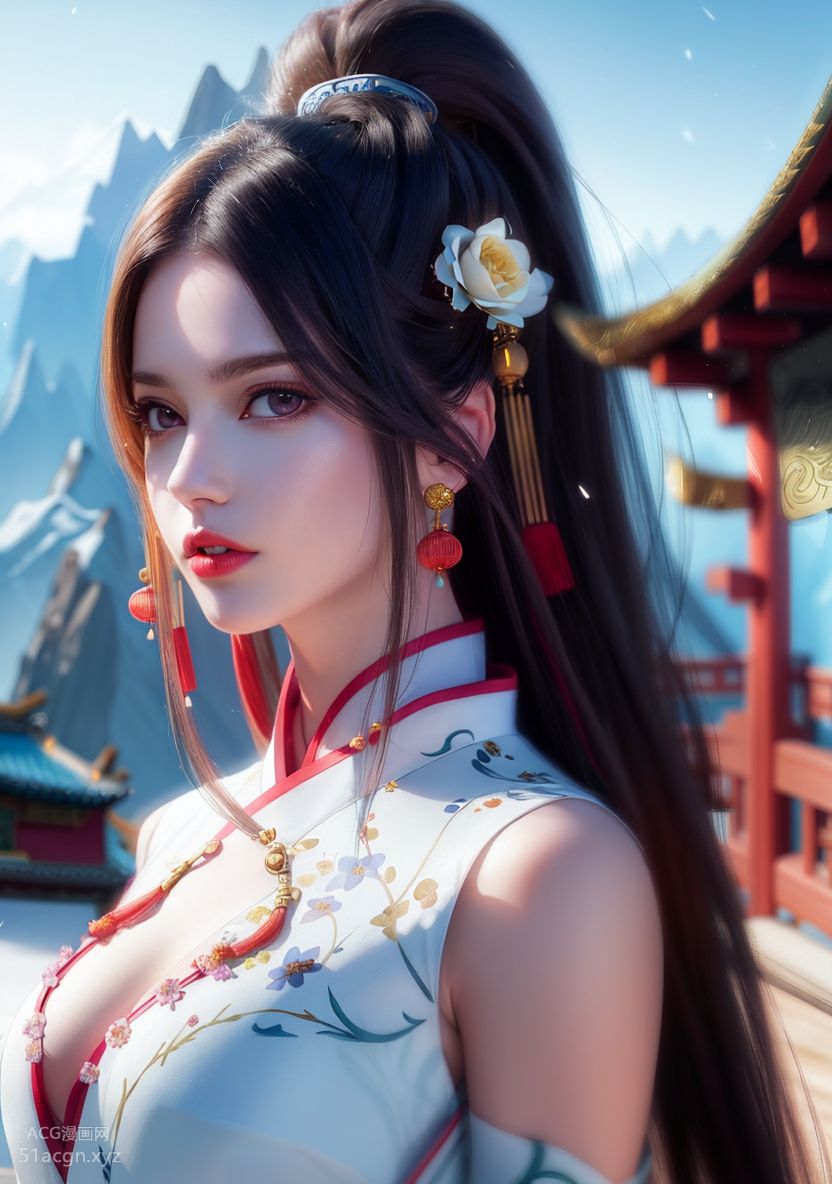 国风AI生成图精品合集 第一期-极致美颜美乳女孩【426P】 Part 2
