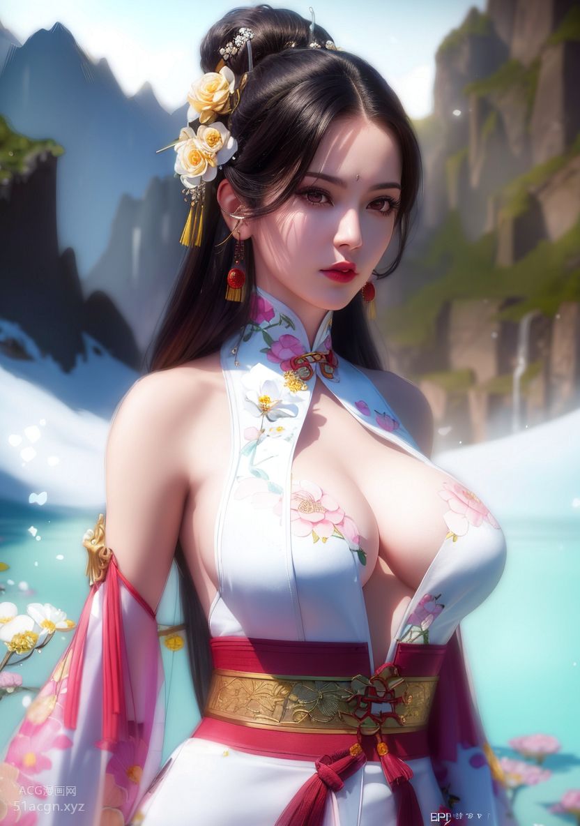 国风AI生成图精品合集 第一期-极致美颜美乳女孩【426P】 Part 2