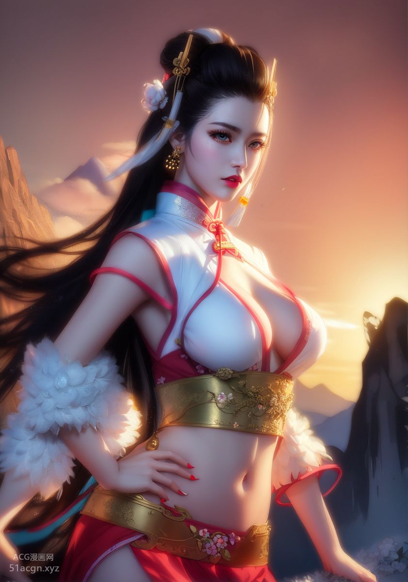 国风AI生成图精品合集 第一期-极致美颜美乳女孩【426P】 Part 2