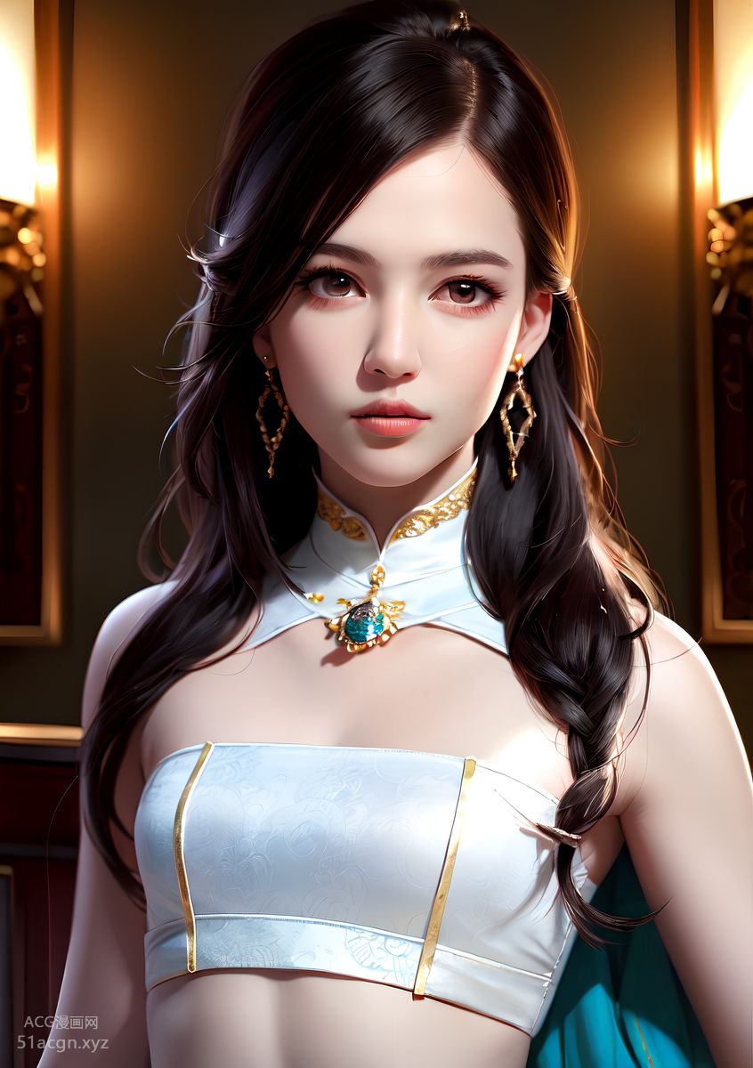 国风AI生成图精品合集 第一期-极致美颜美乳女孩【426P】