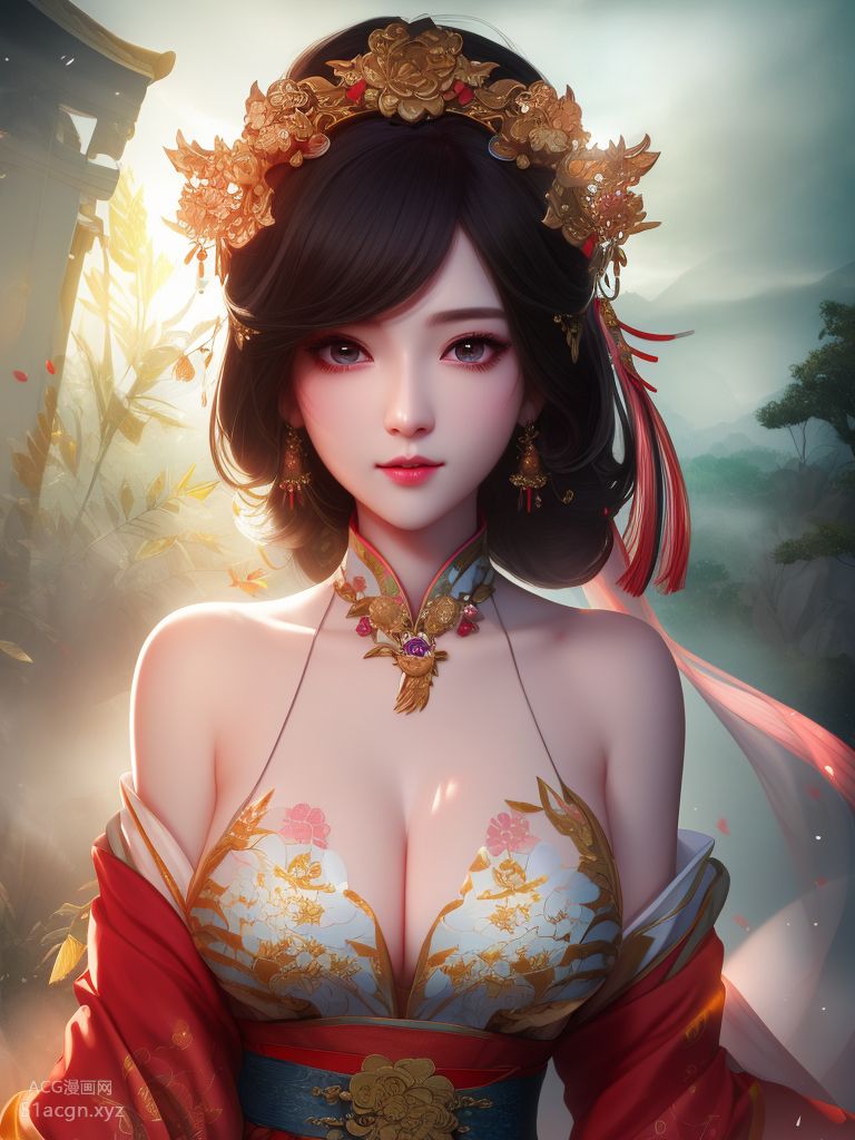 Guofeng AI-Generated Image Premium Collection, Second Edition: Kimono + Hanfu + Qipao Style [1103P] Part 10