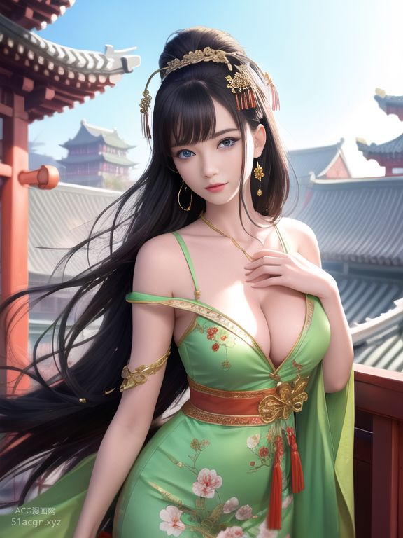 Bộ sưu tập ảnh AI tạo phong cách quốc gia cao cấp - Phần thứ hai: Kimono + Hán phục + Kỳ bào phong [1103P] Phần 2