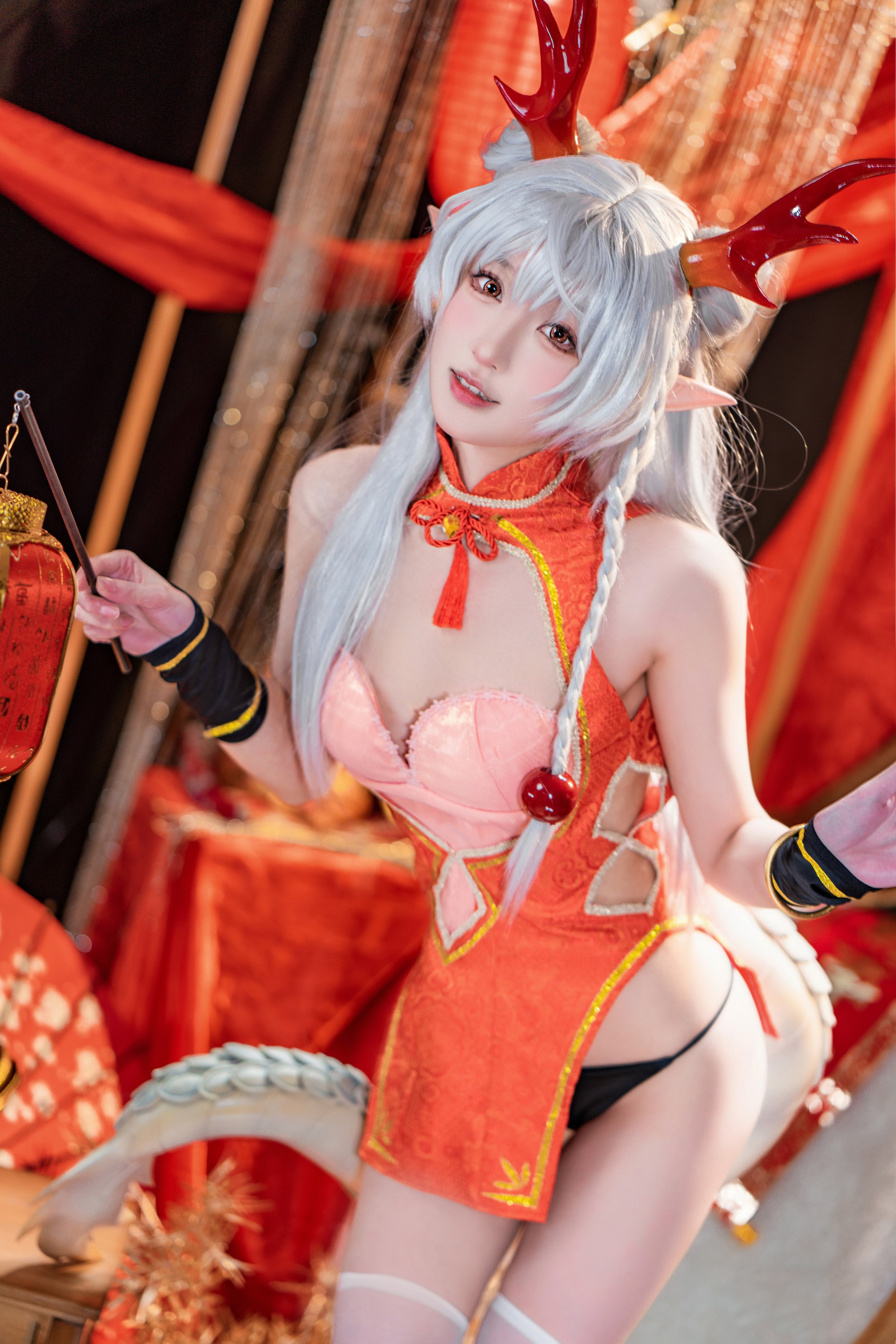 A Bao is also a Bunny Girl] New Year Greeting Picture: Long Mei