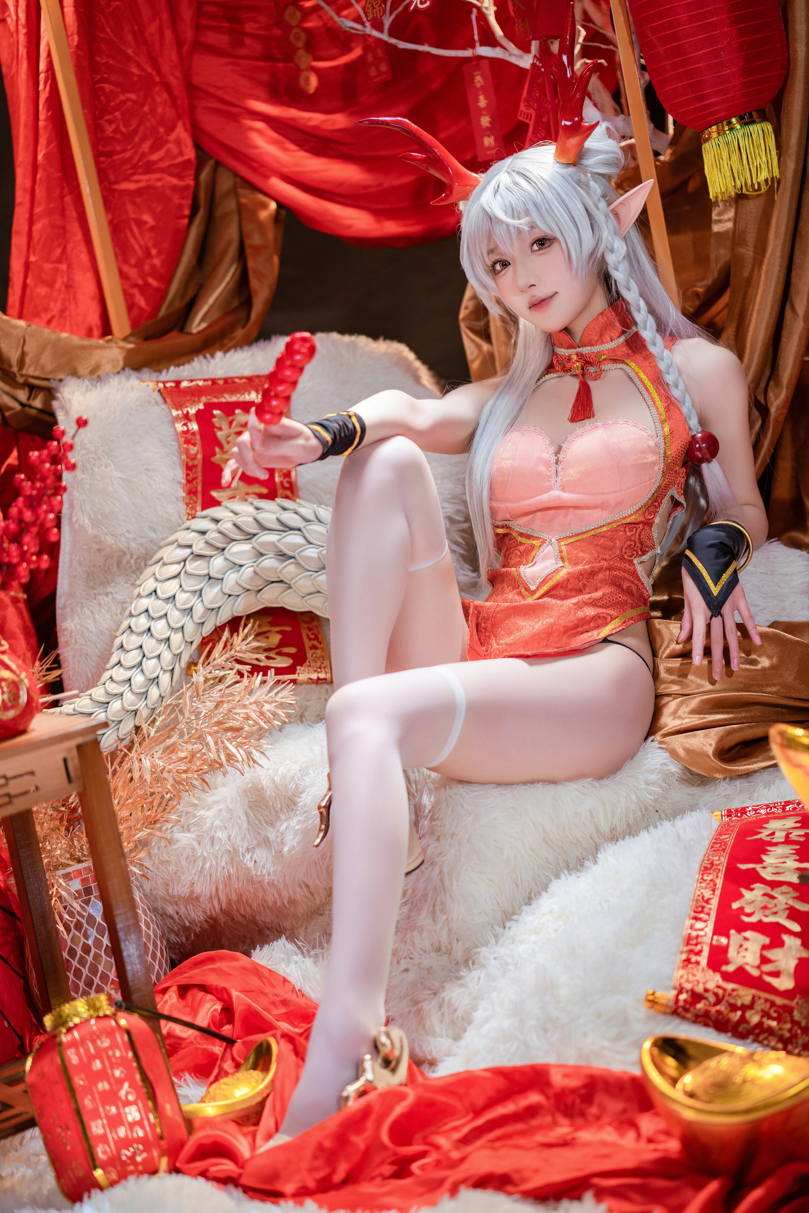 อาเปาก็เป็นกระต่ายนาง] ภาพอวยพรตรุษจีน หลง妹